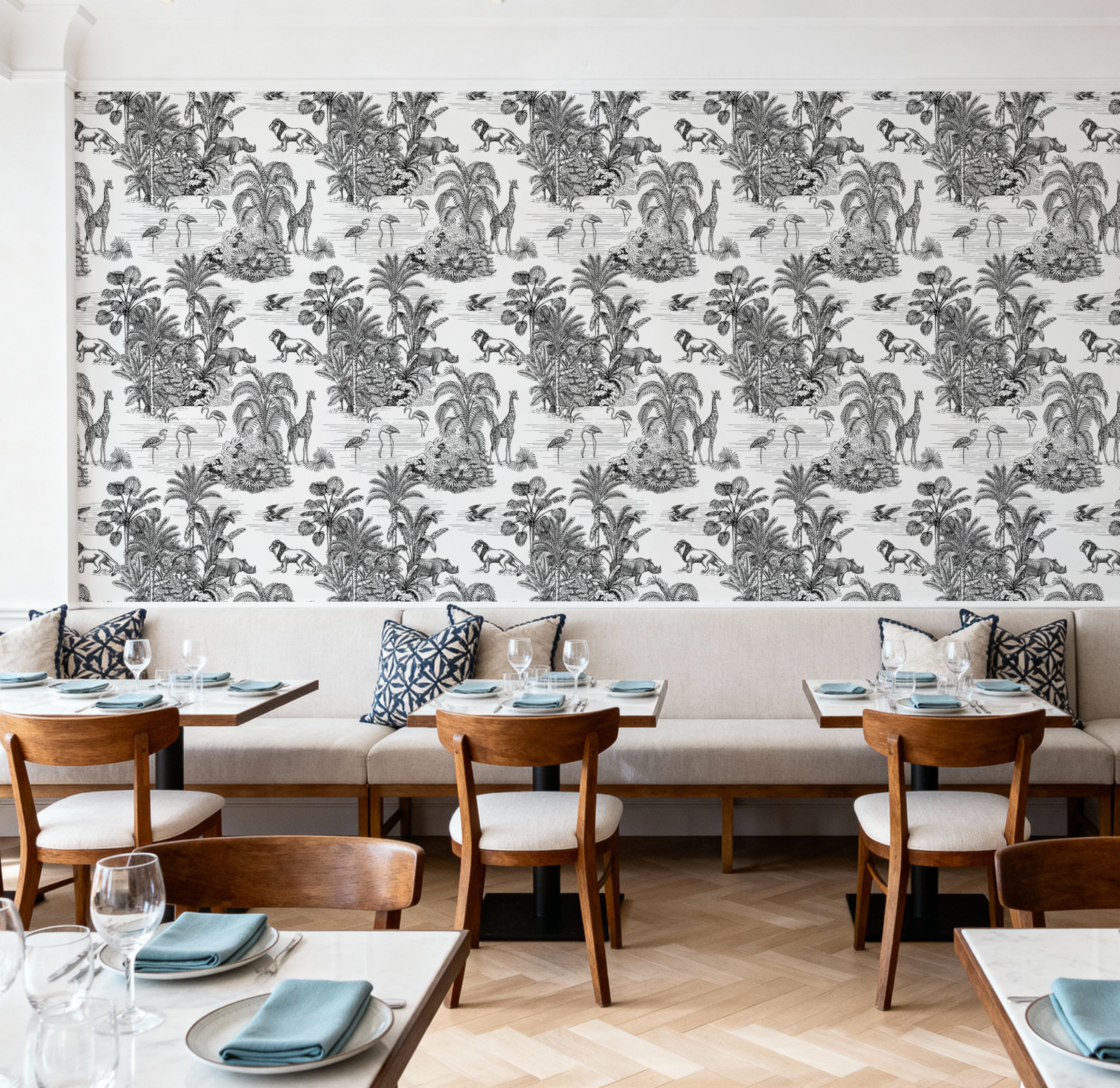 Jungle Animals Toile