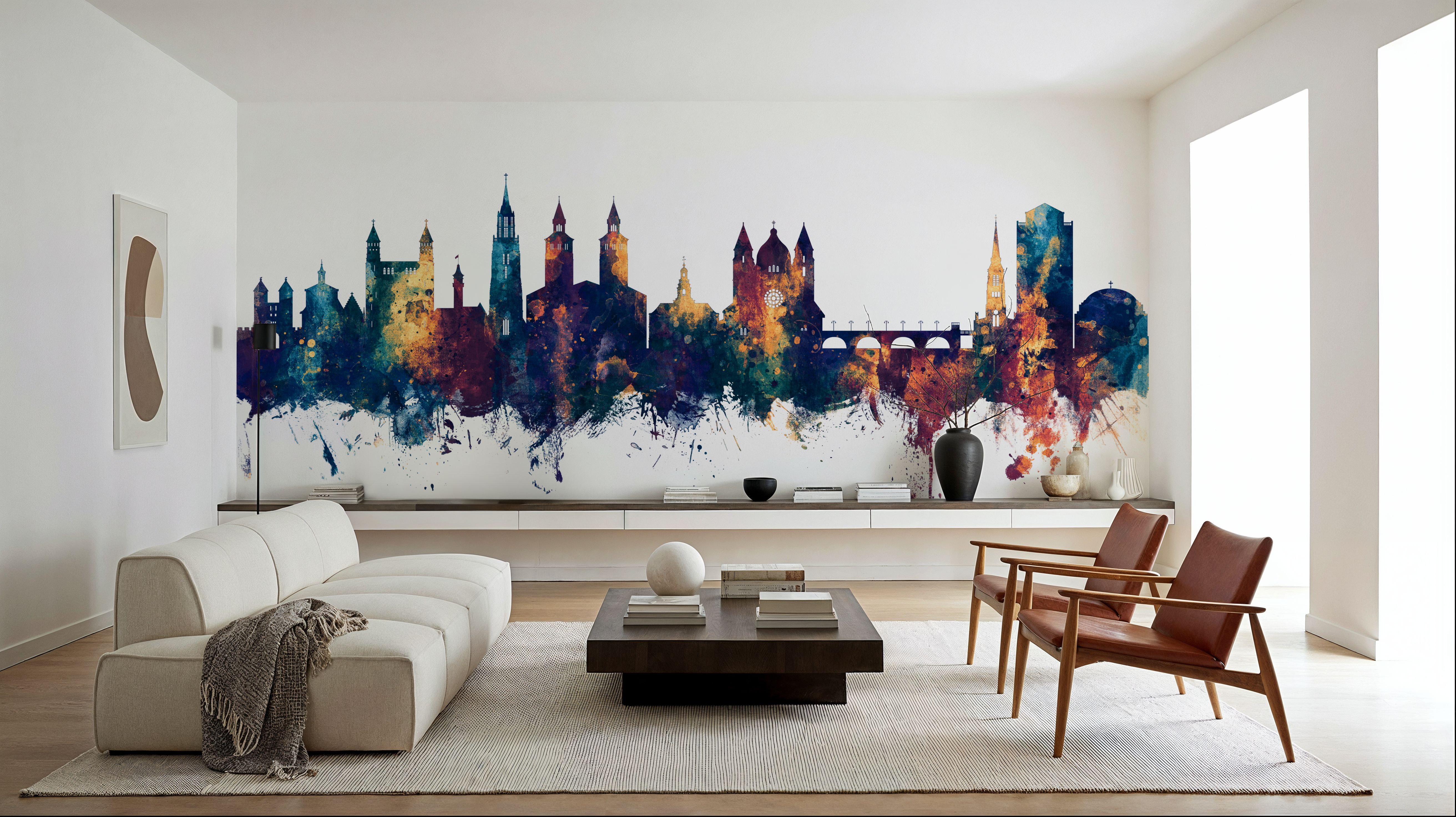 Maastricht The Netherlands Skyline Blue & Bronze