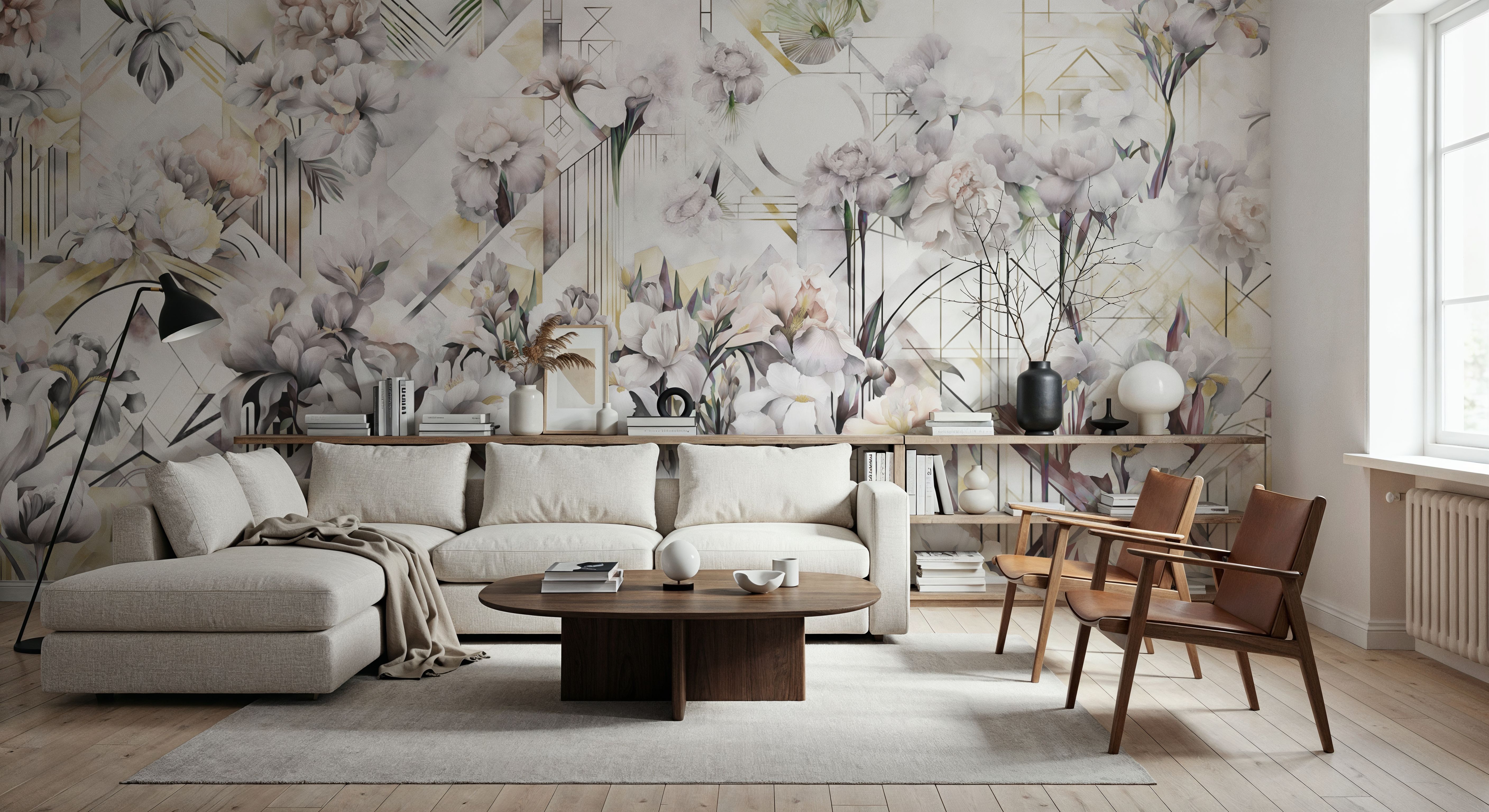 Watercolor Irises Yellow