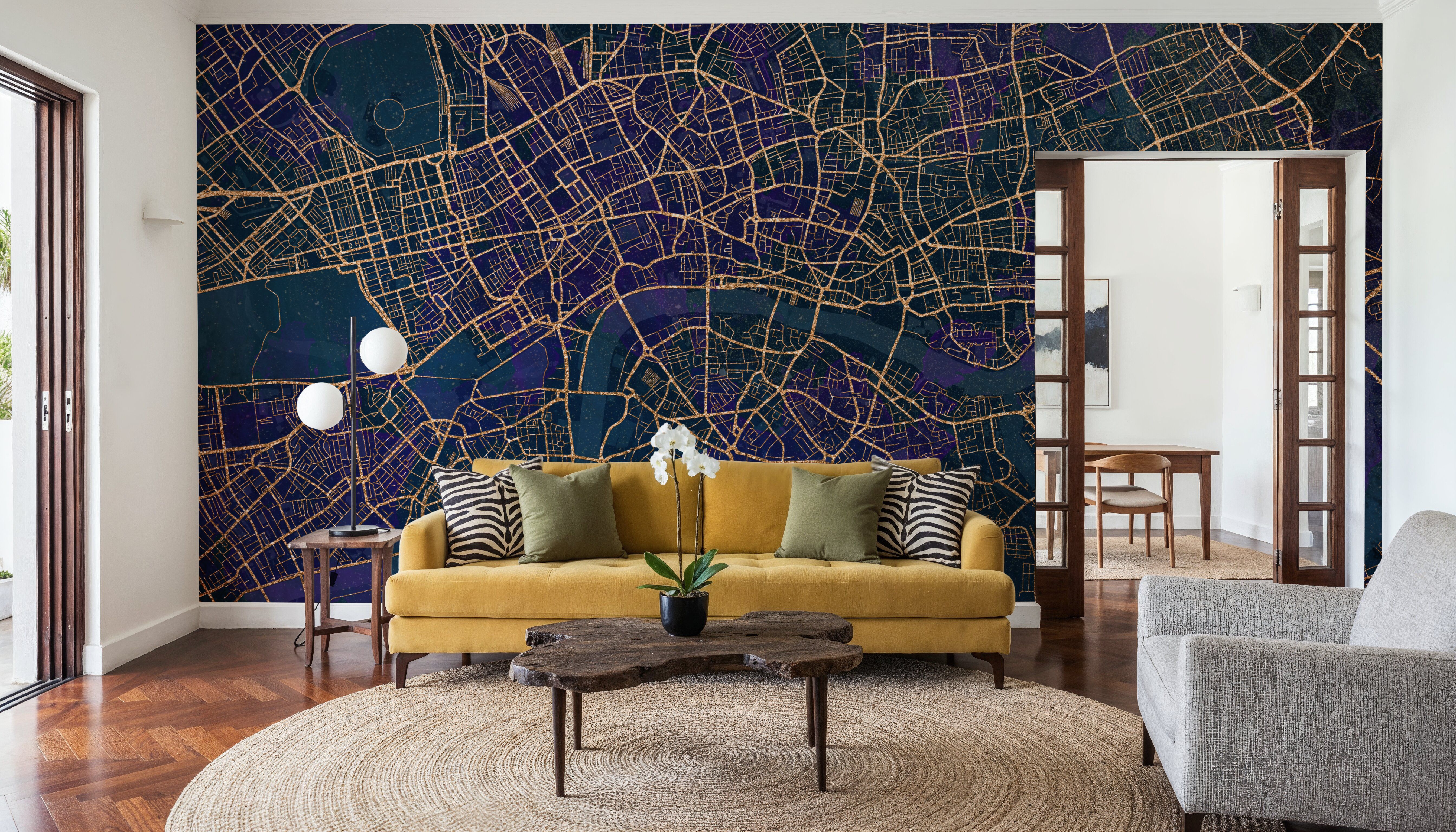 Central London Blue & Gold