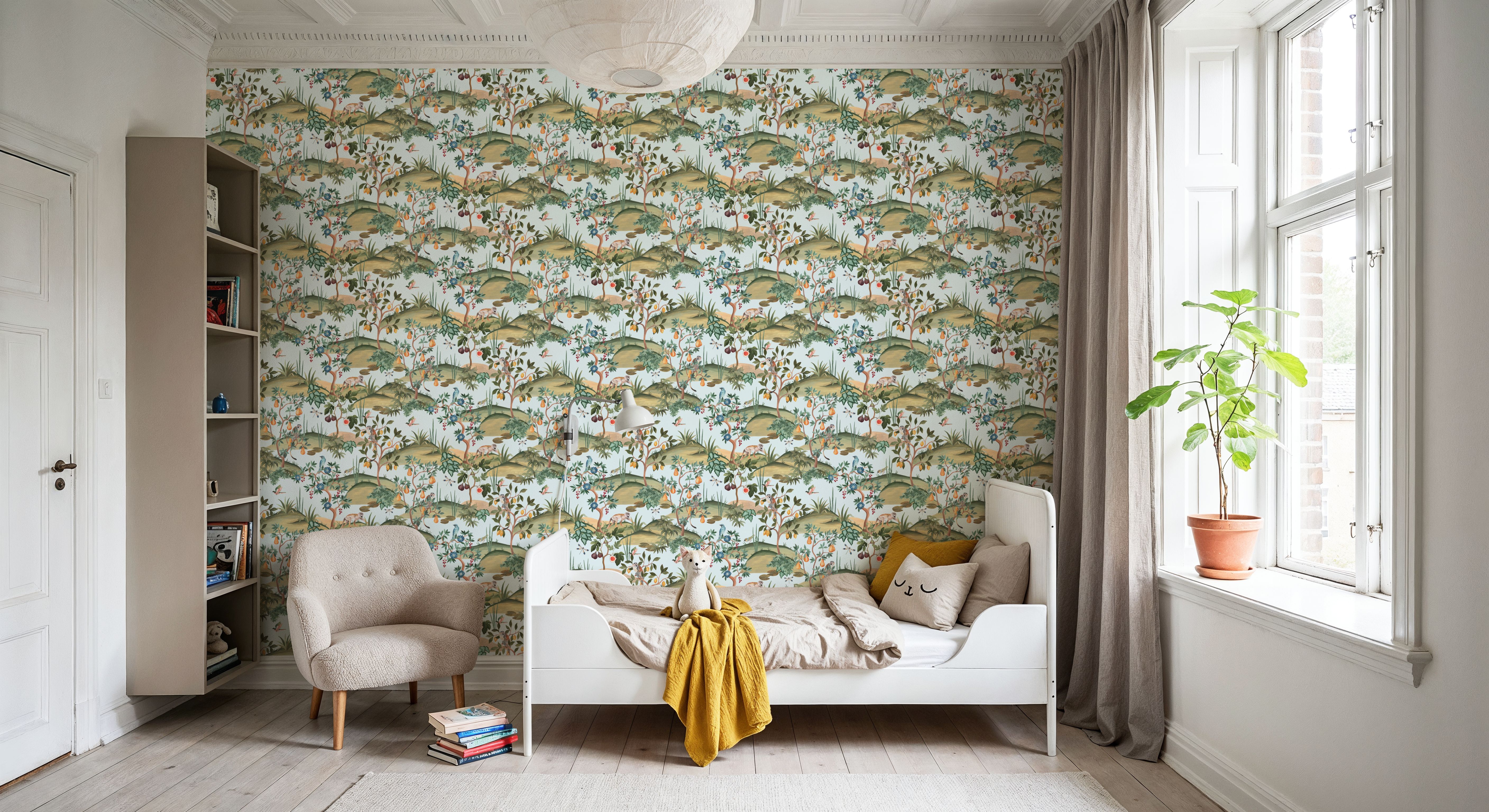 Orchard Reverie Pattern, Sky Blue