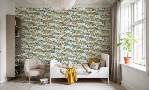 Orchard Reverie Pattern, Sky Blue