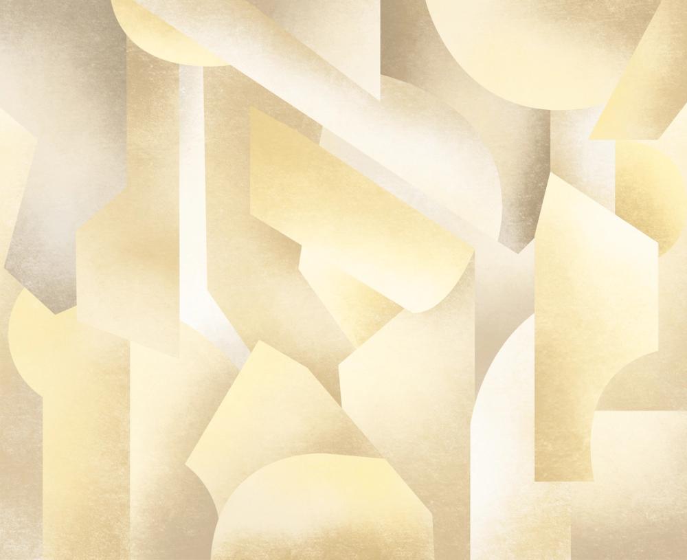 Chalky Geometrica, Butter Yellow