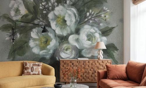 White Floral Vase