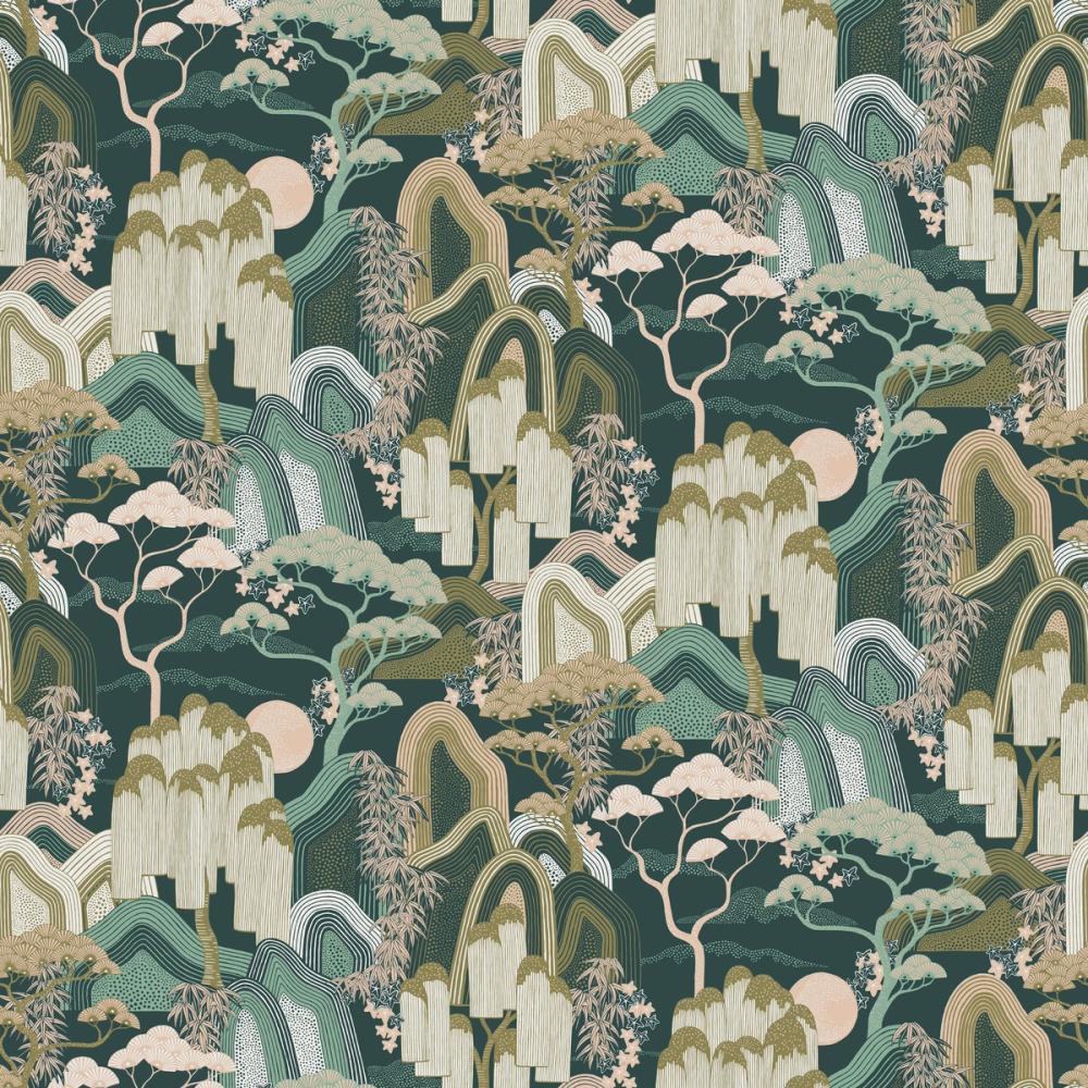 Whispers of the Mountain Pattern, Green
