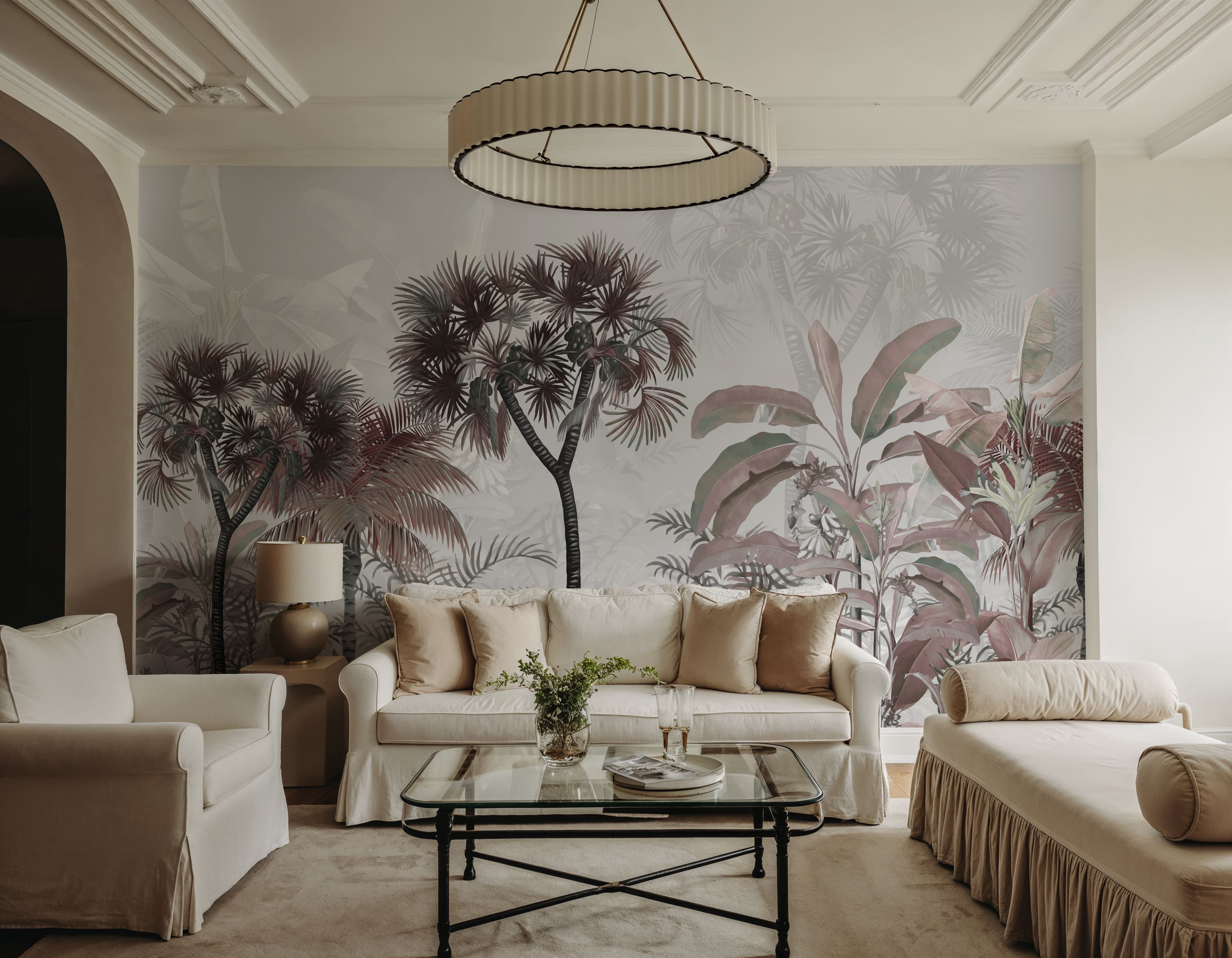 Tropical Forest Strolls Light Blue