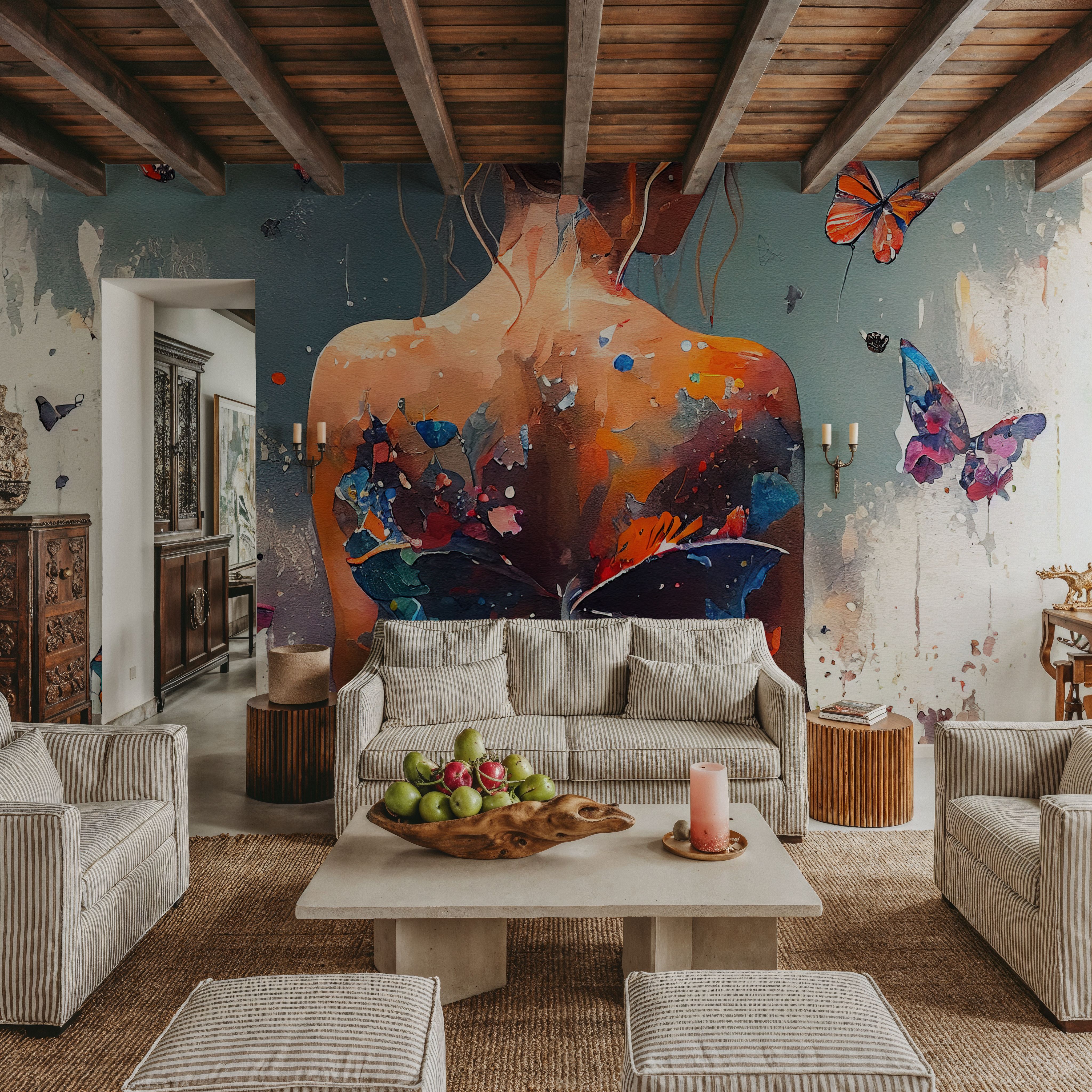 Powerful Butterflies Blue