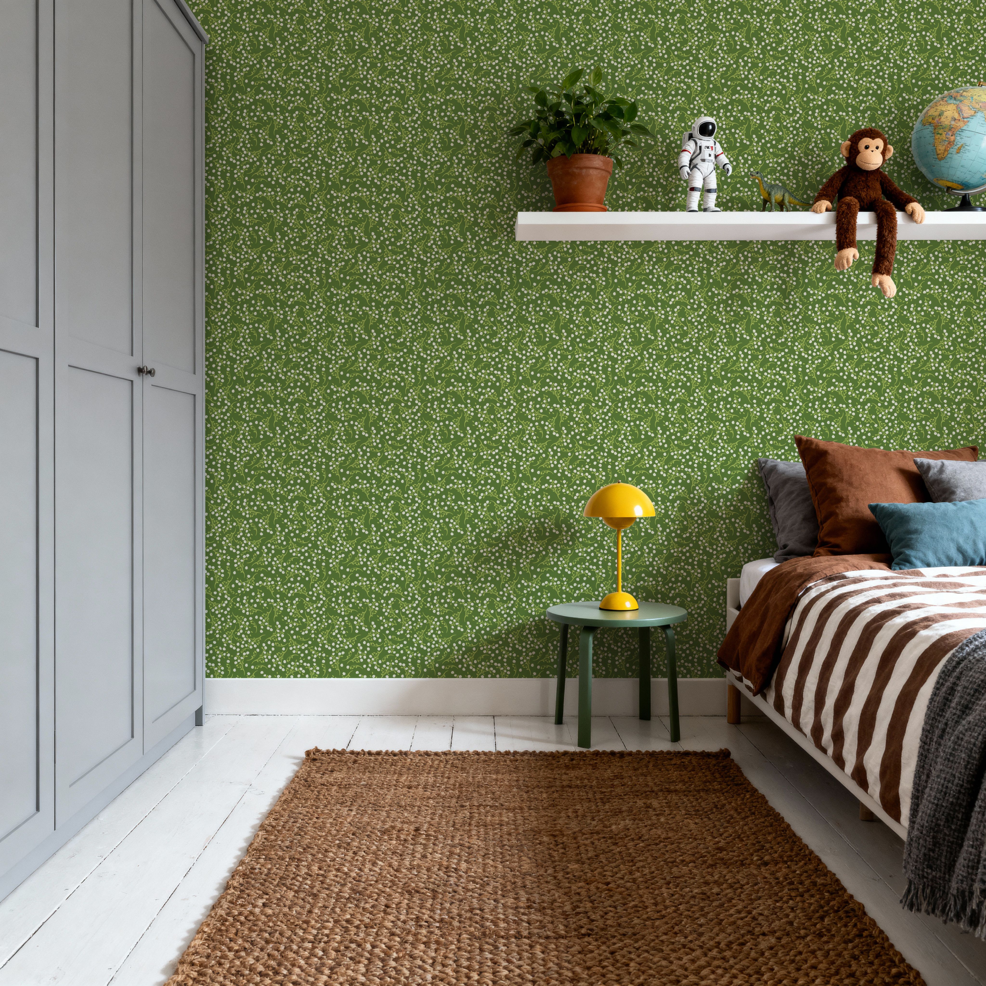 Mouse Ear Chickweed, Chlorophyll Green, Tapet