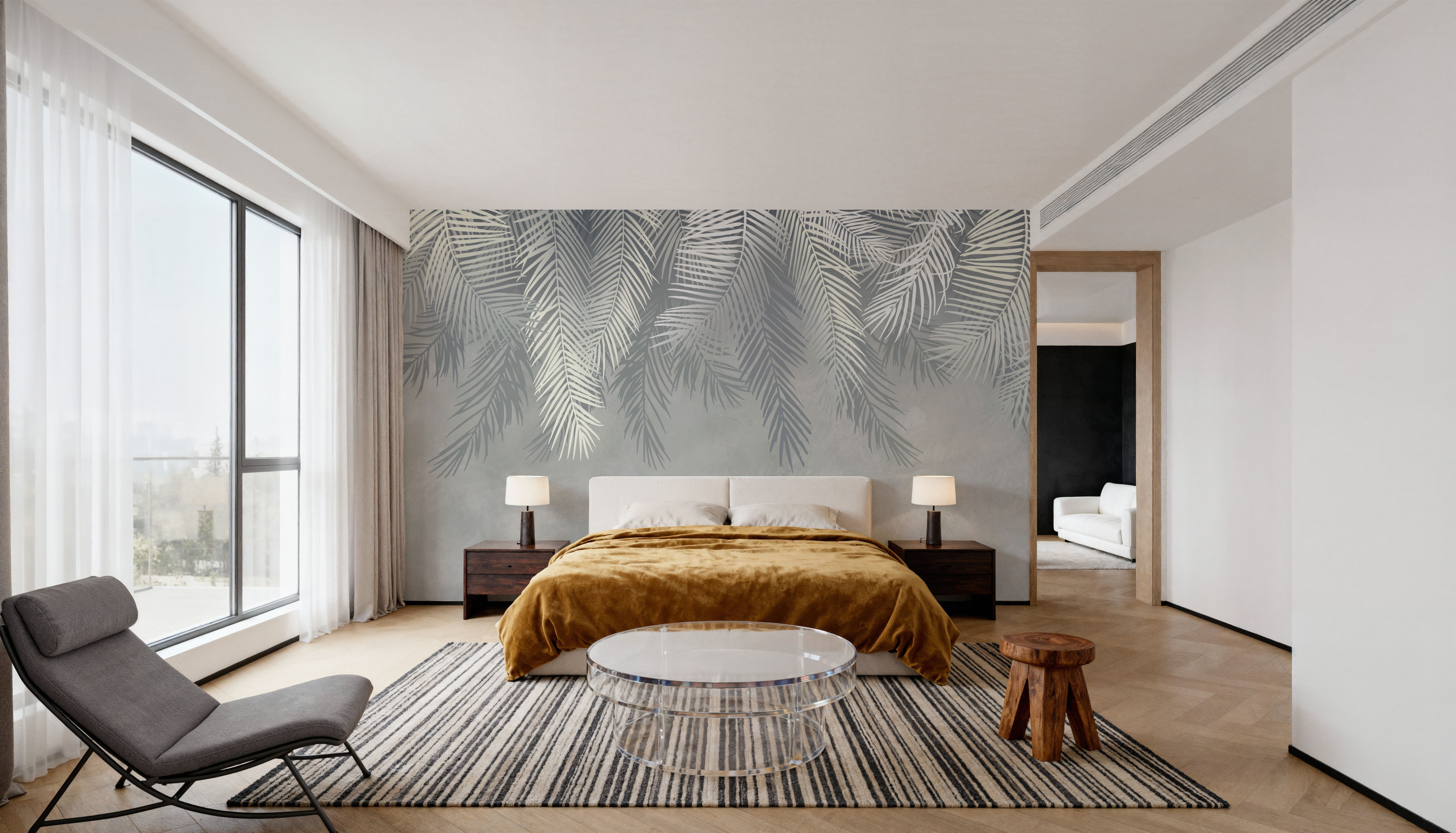 Palms Above, Gray