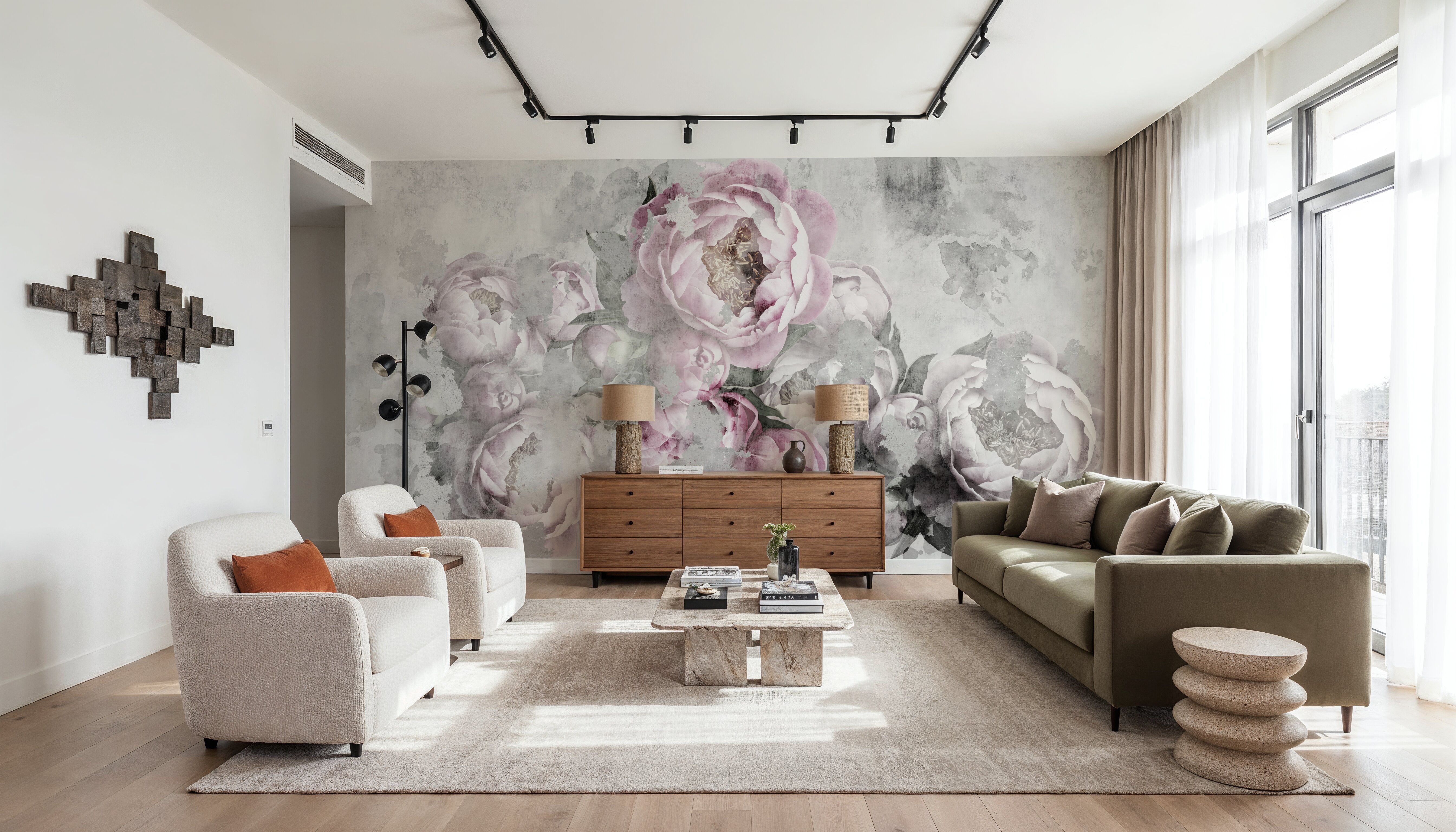 Grunge Bouquet, Wallpaper