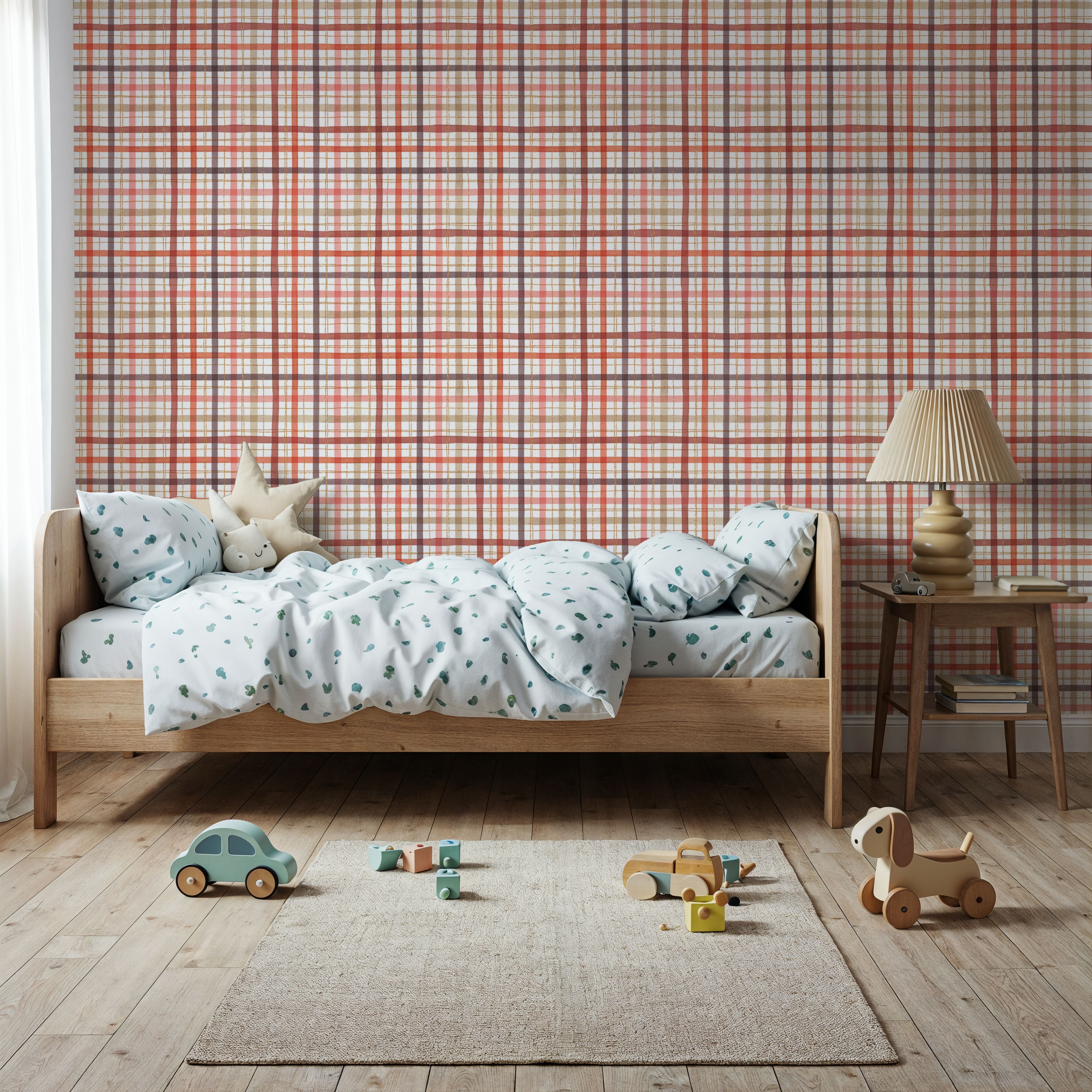 Bloom Plaid, Tapeten