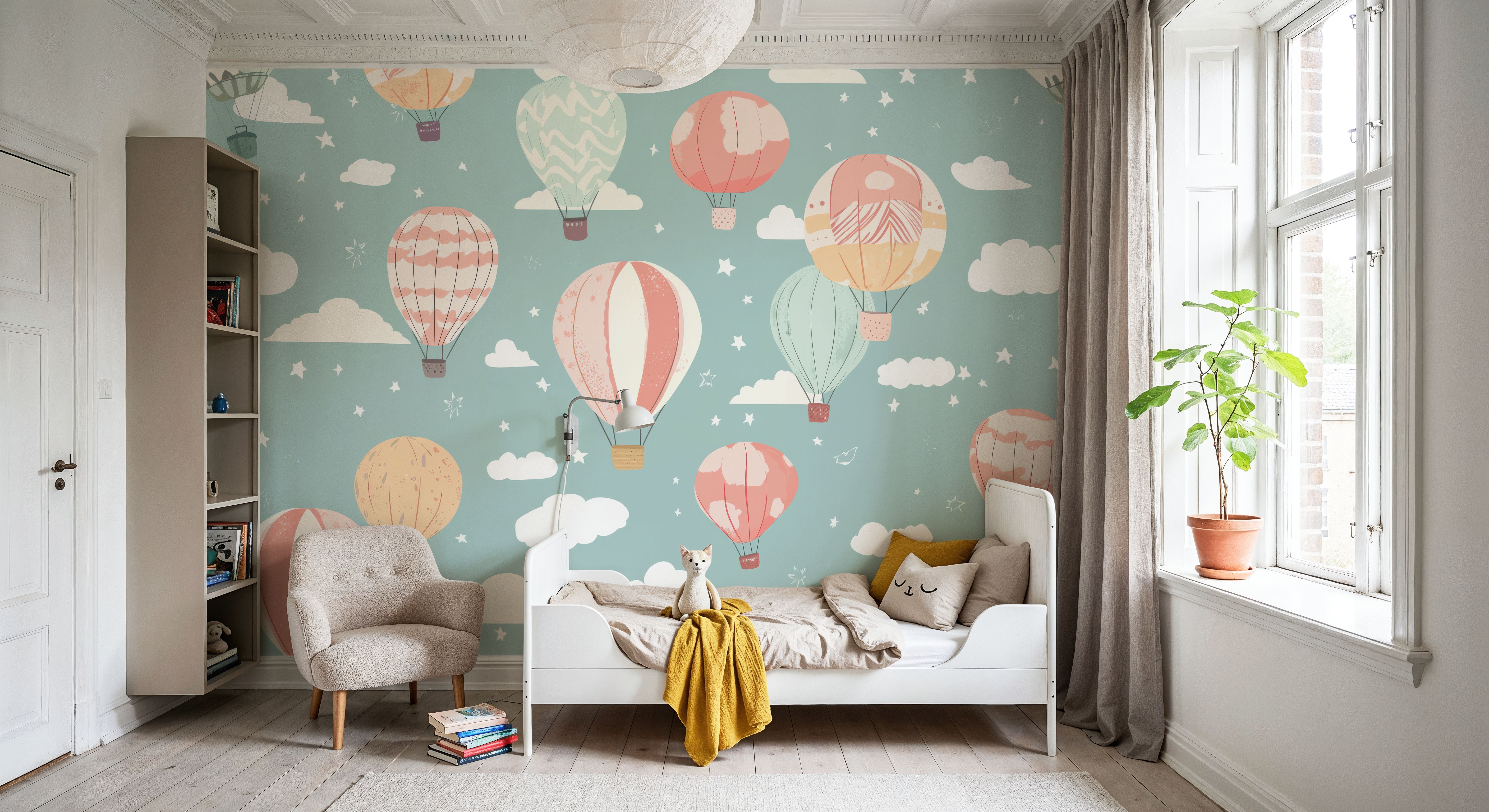 Hot Air Balloon Cloudy