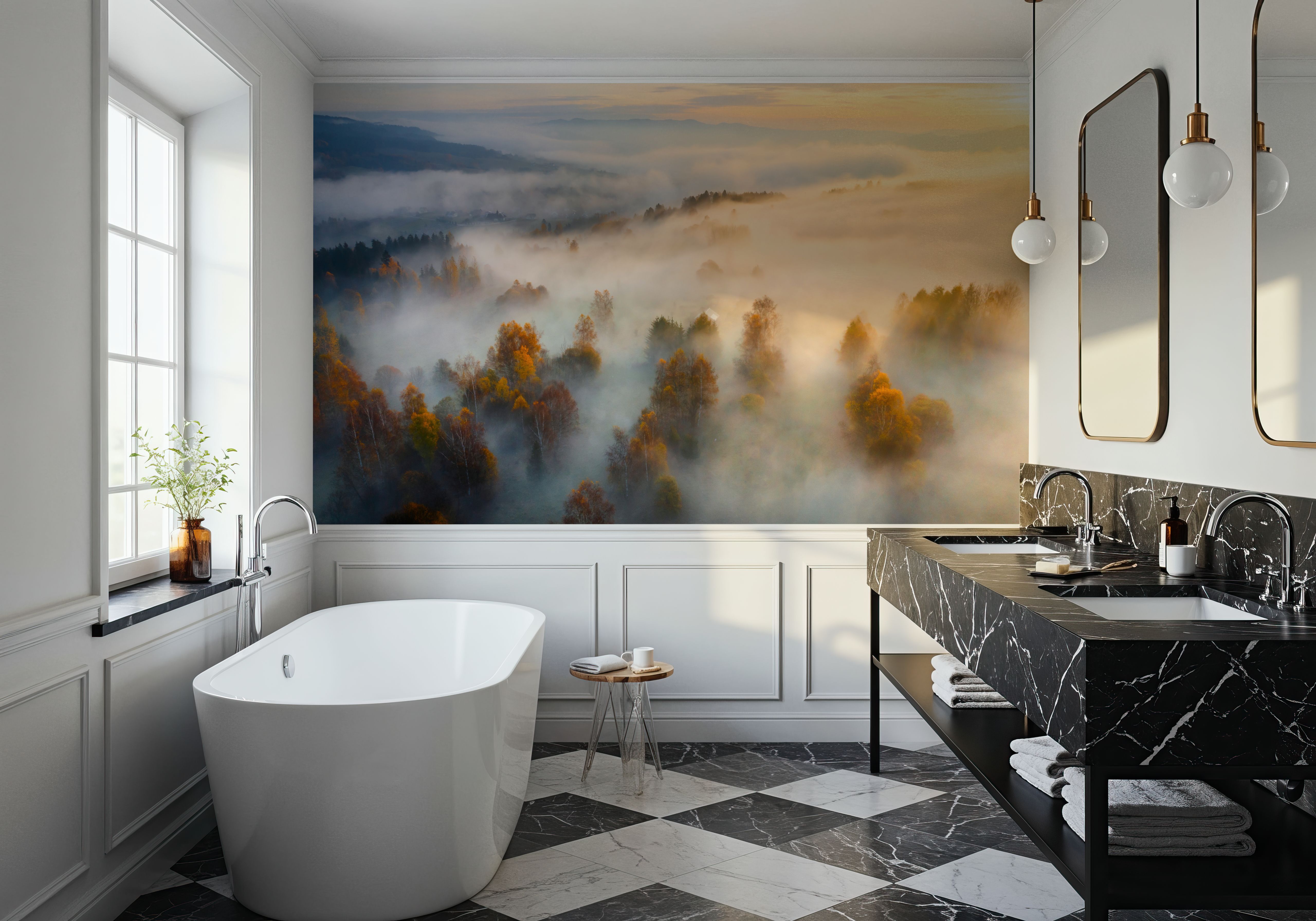 Foggy Birch Dream