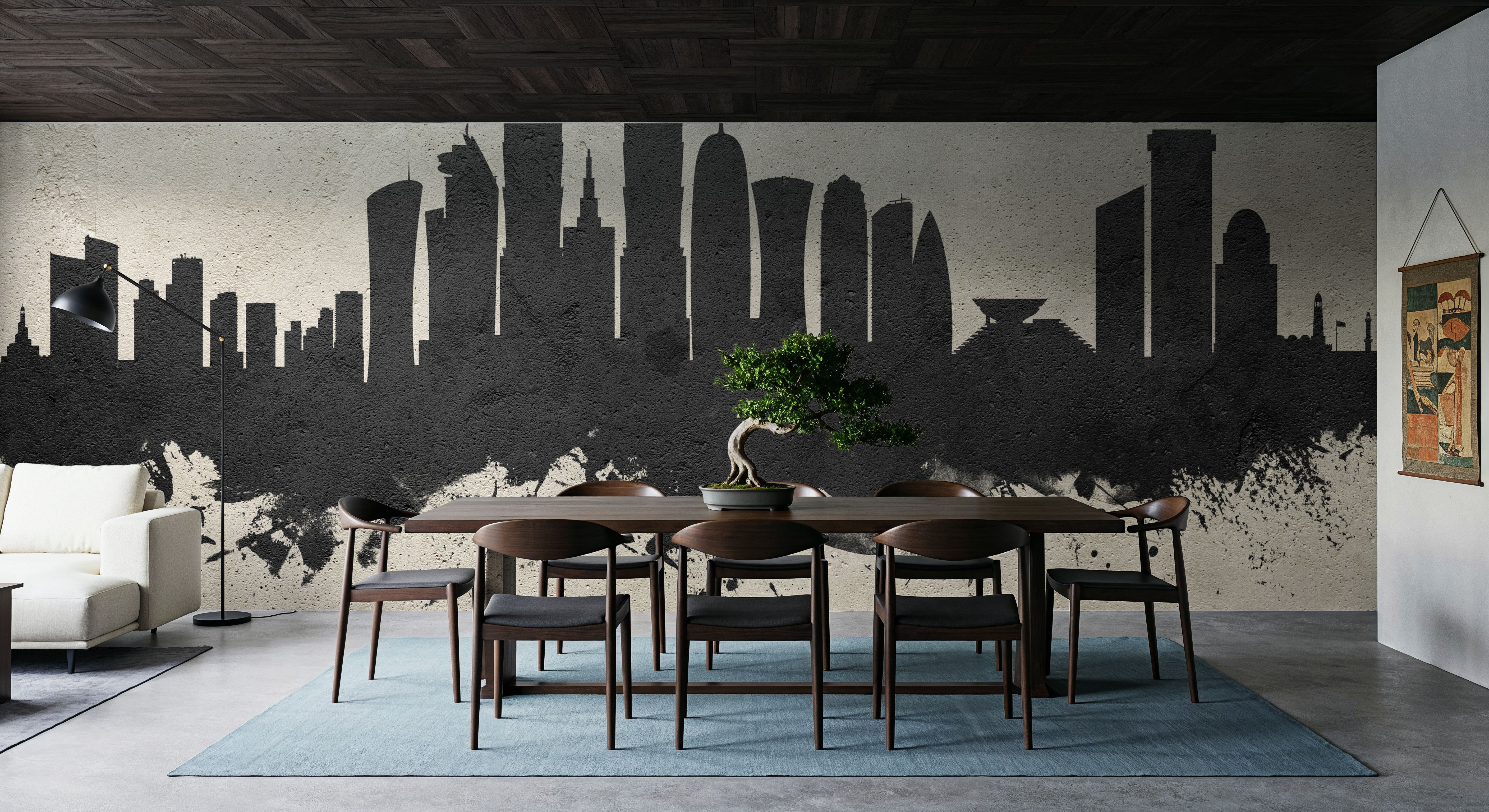 Doha Qatar Skyline Concrete