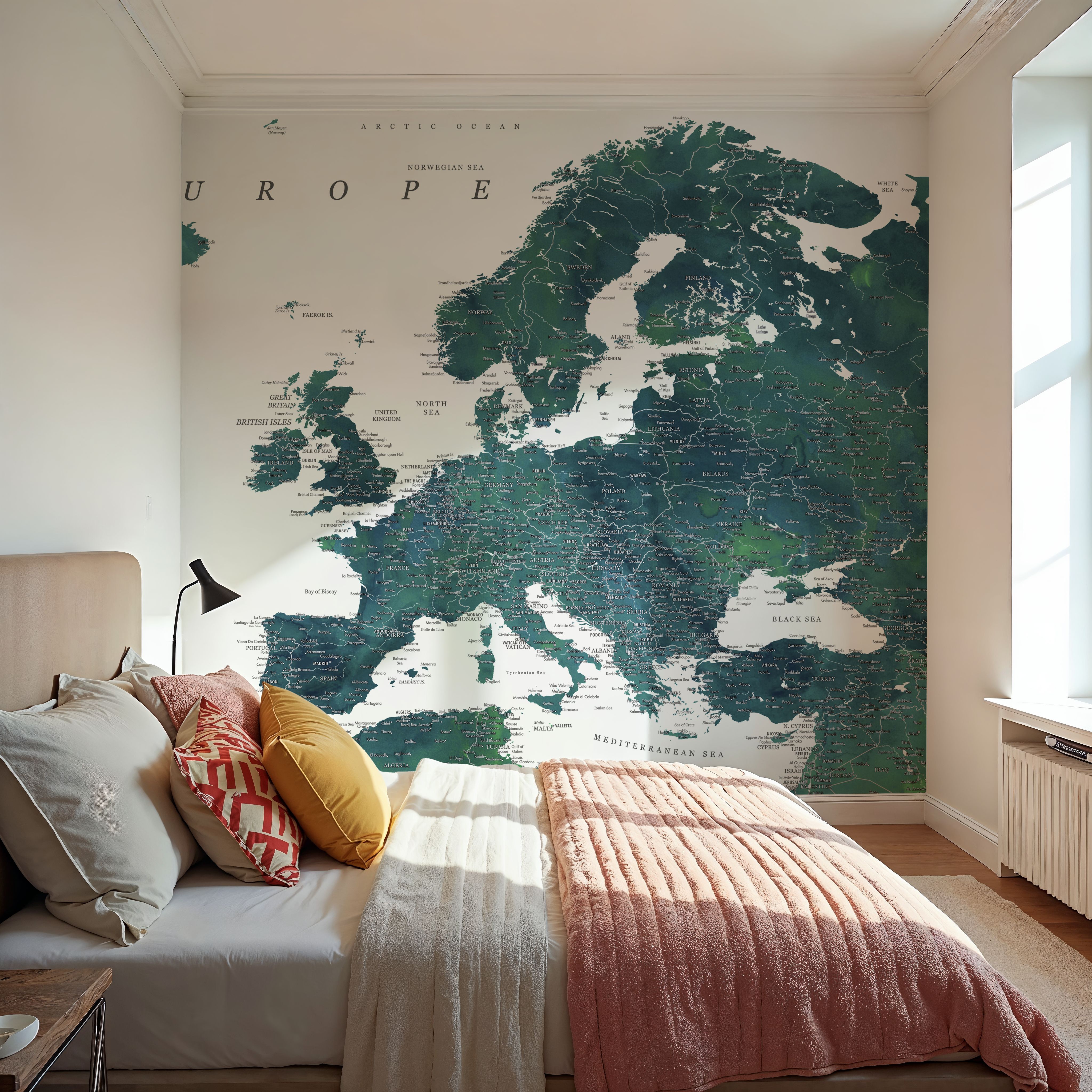 Europe Map Detailed - Nyla