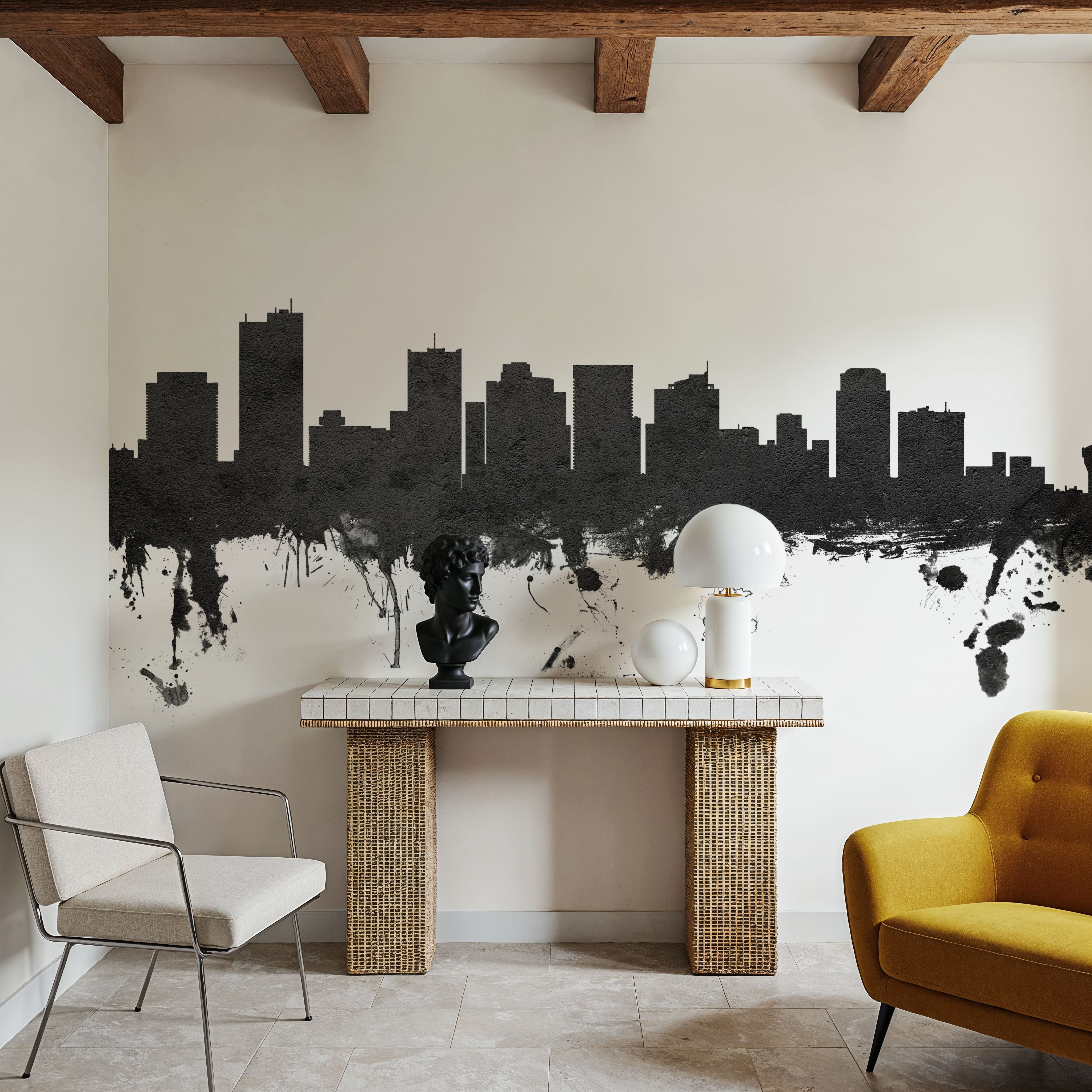 Phoenix Skyline Black & White