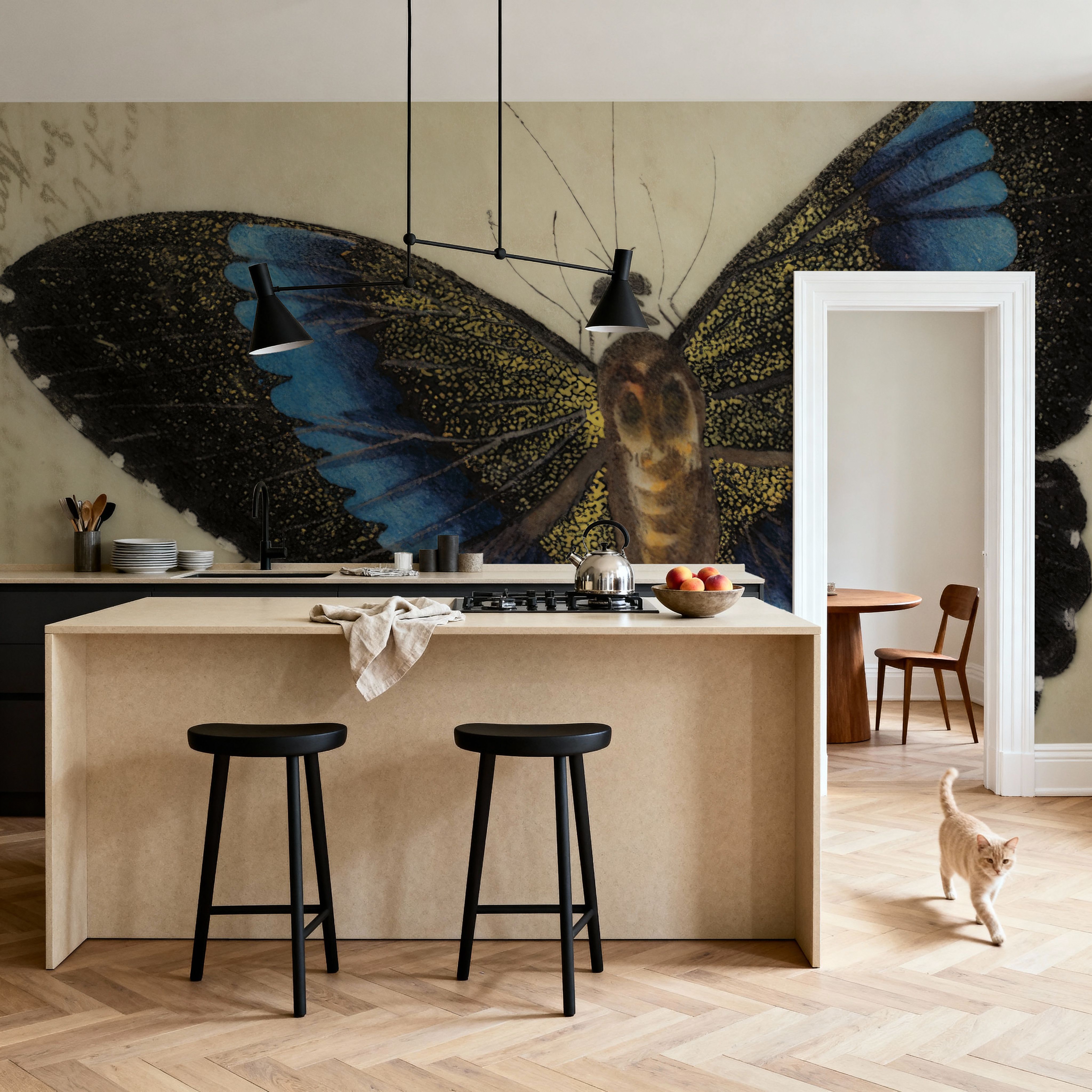 Vintage Blue Butterfly