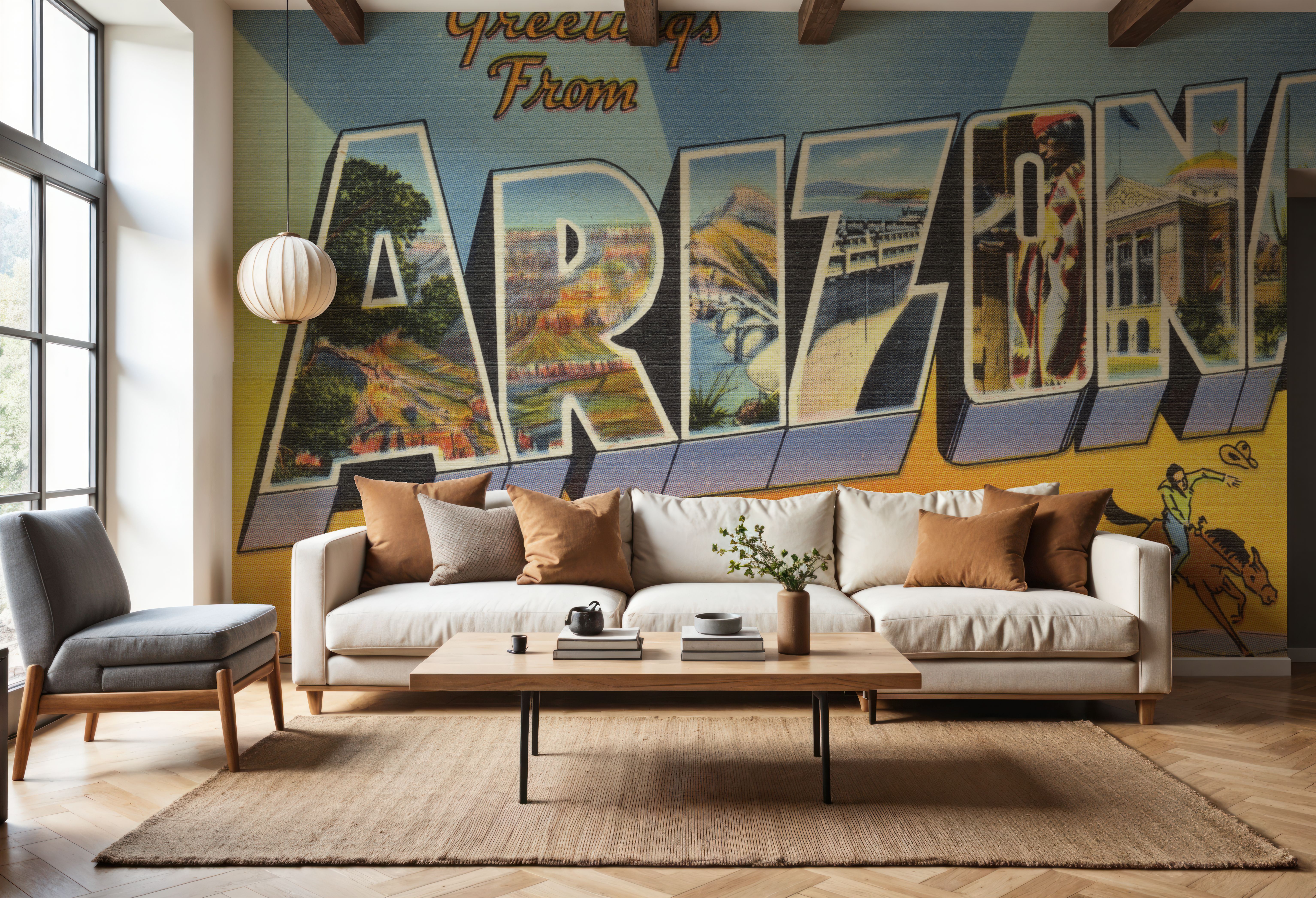 Greetings from Arizona - Screenprint Postcard