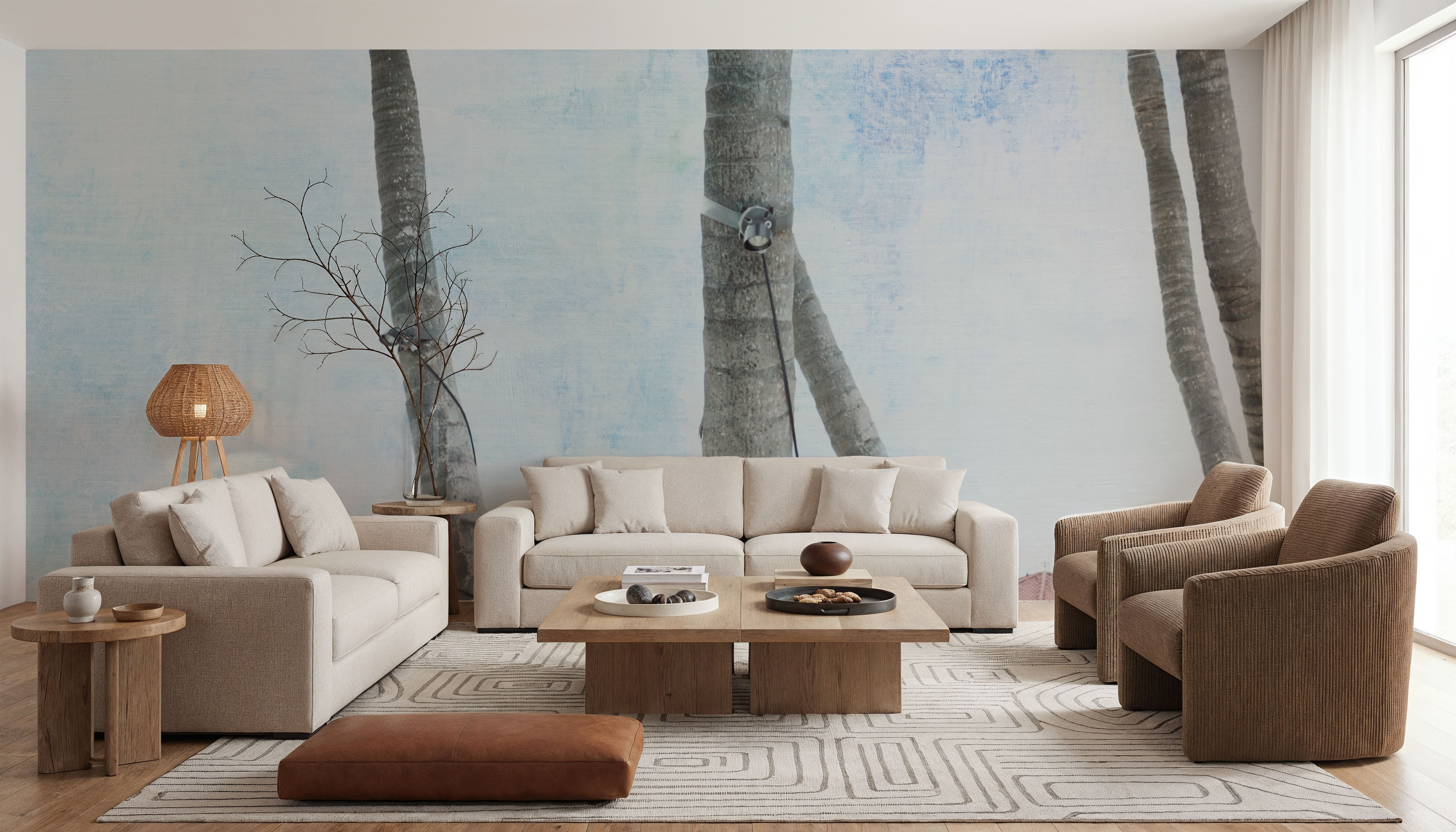 The Beach II, Behang