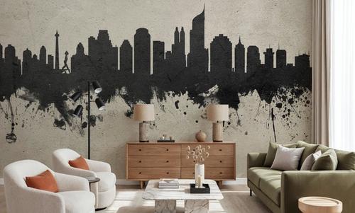 Jakarta Skyline Indonesia Concrete