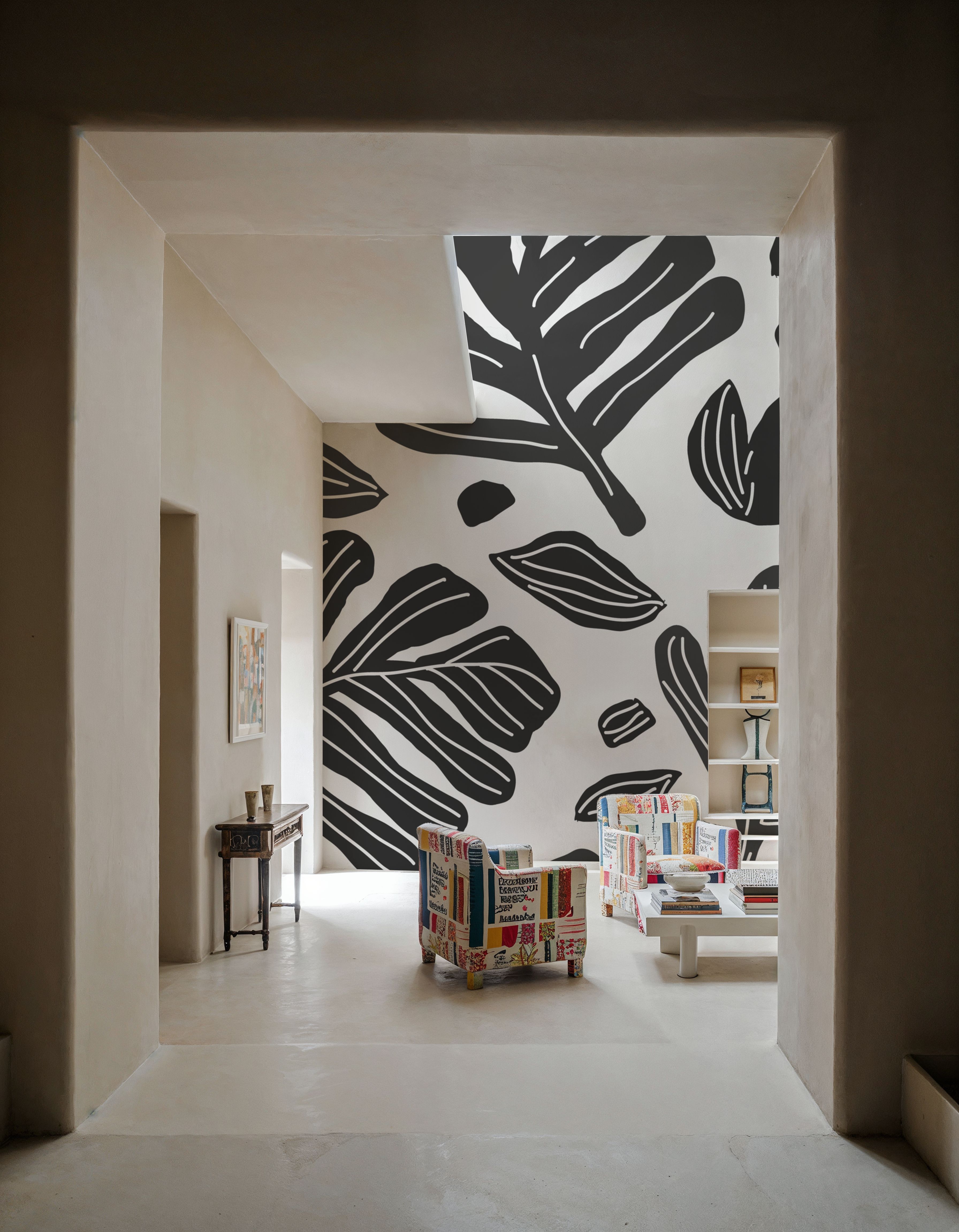 Monstera Cuttings, Black & White