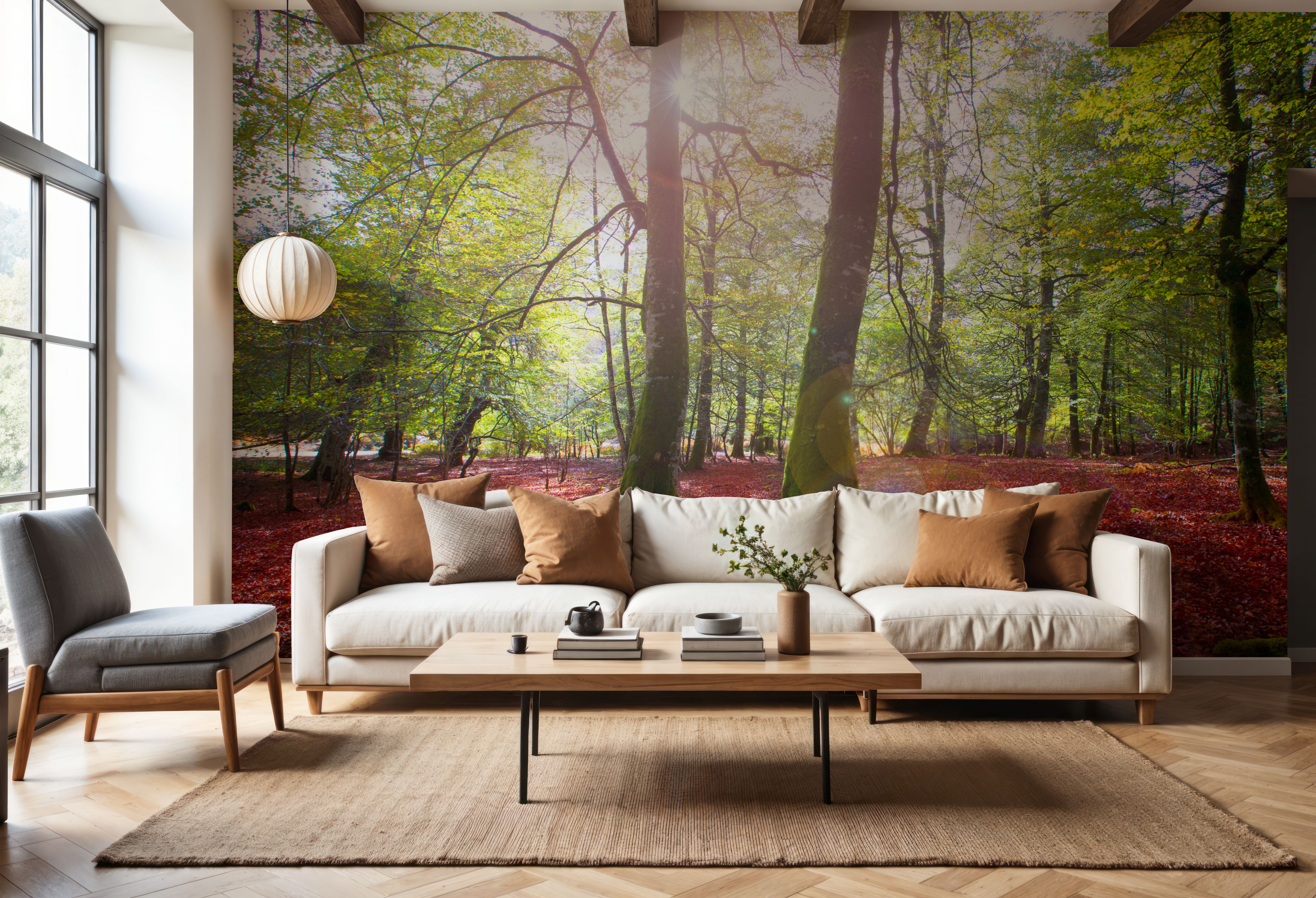 Pyrenees Fall, Carte da parati