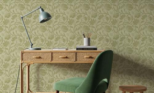 Indial Floral, Pistachio