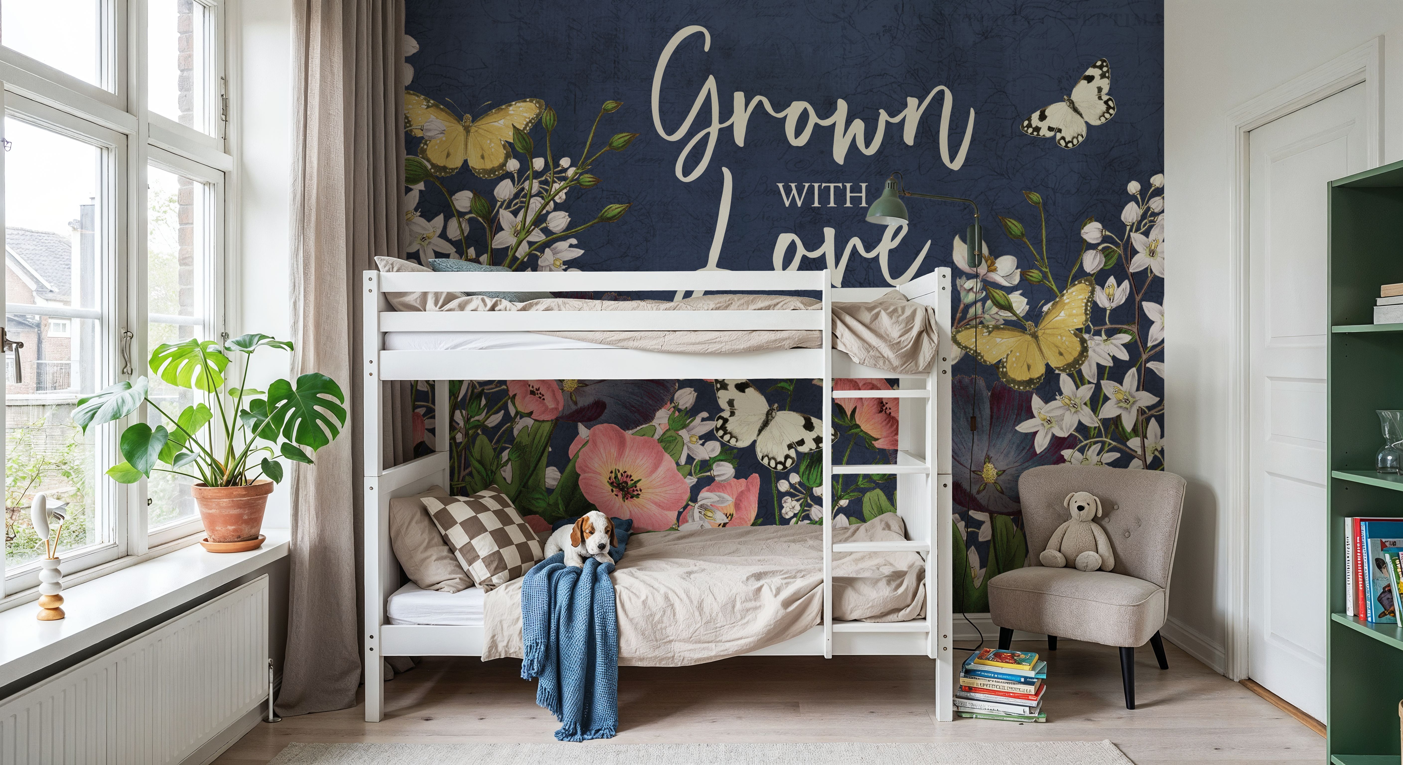 Indigo Garden I, Tapeten