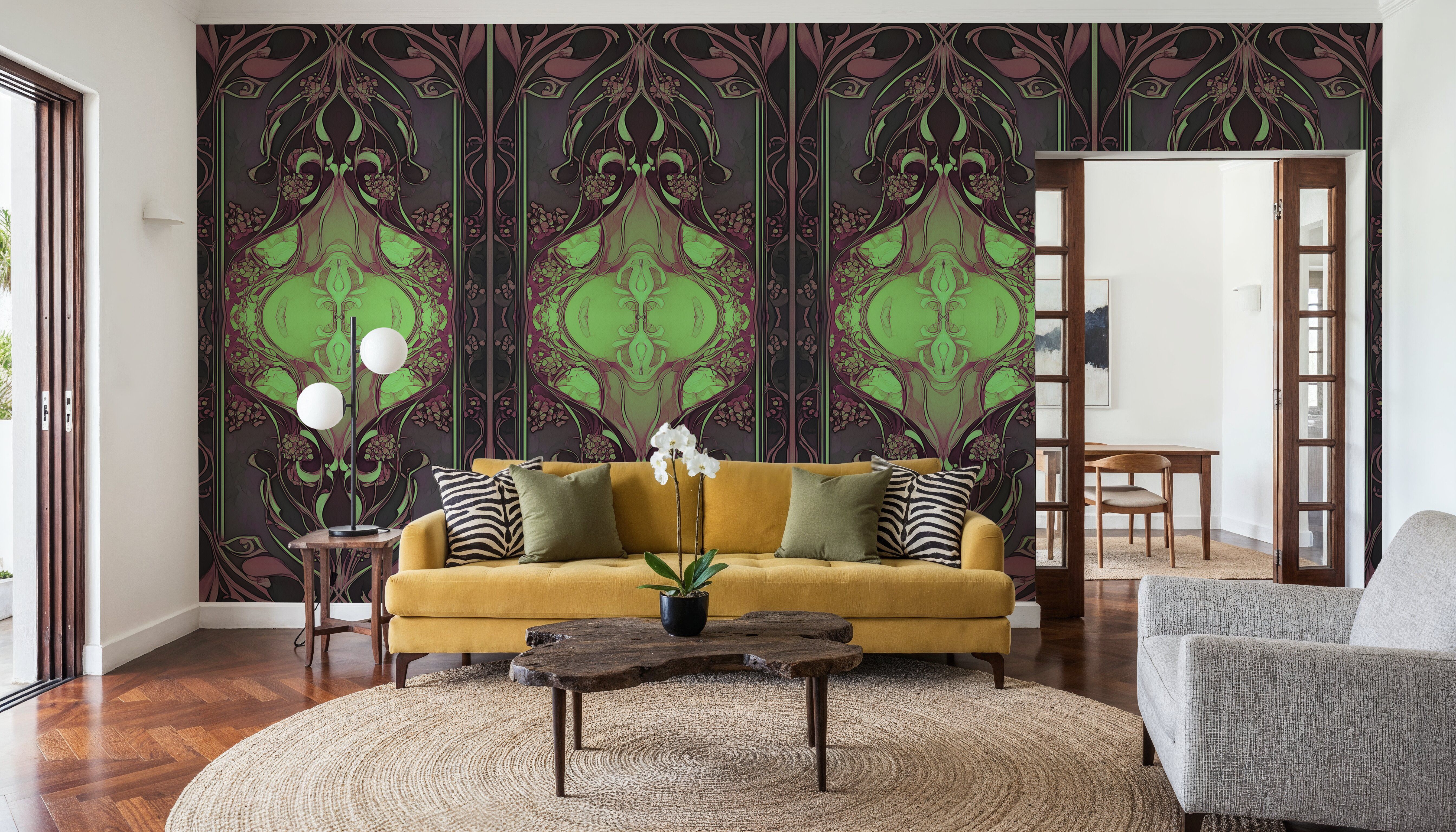 Art Noveau I Pinkgreen