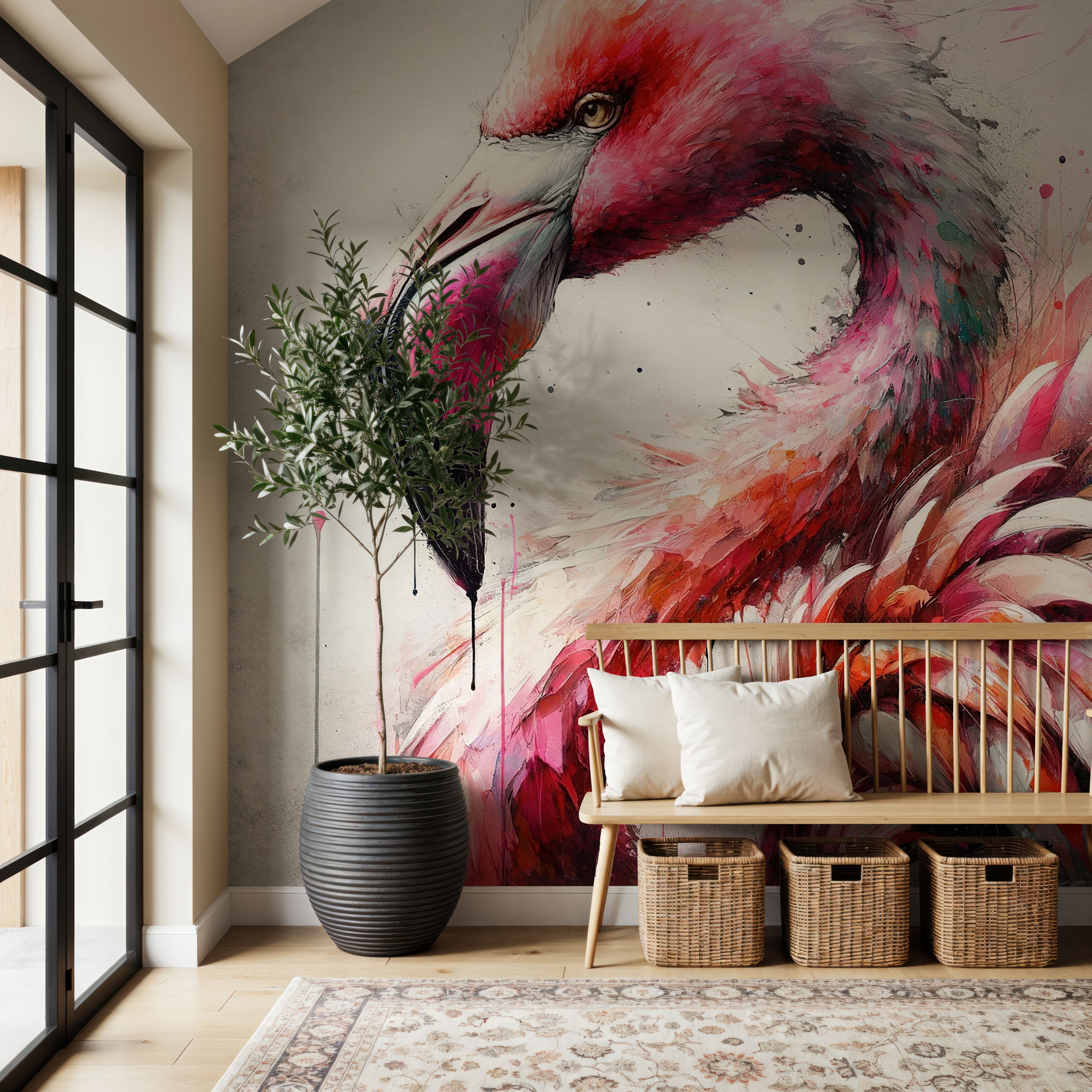 Watercolor Flamingo