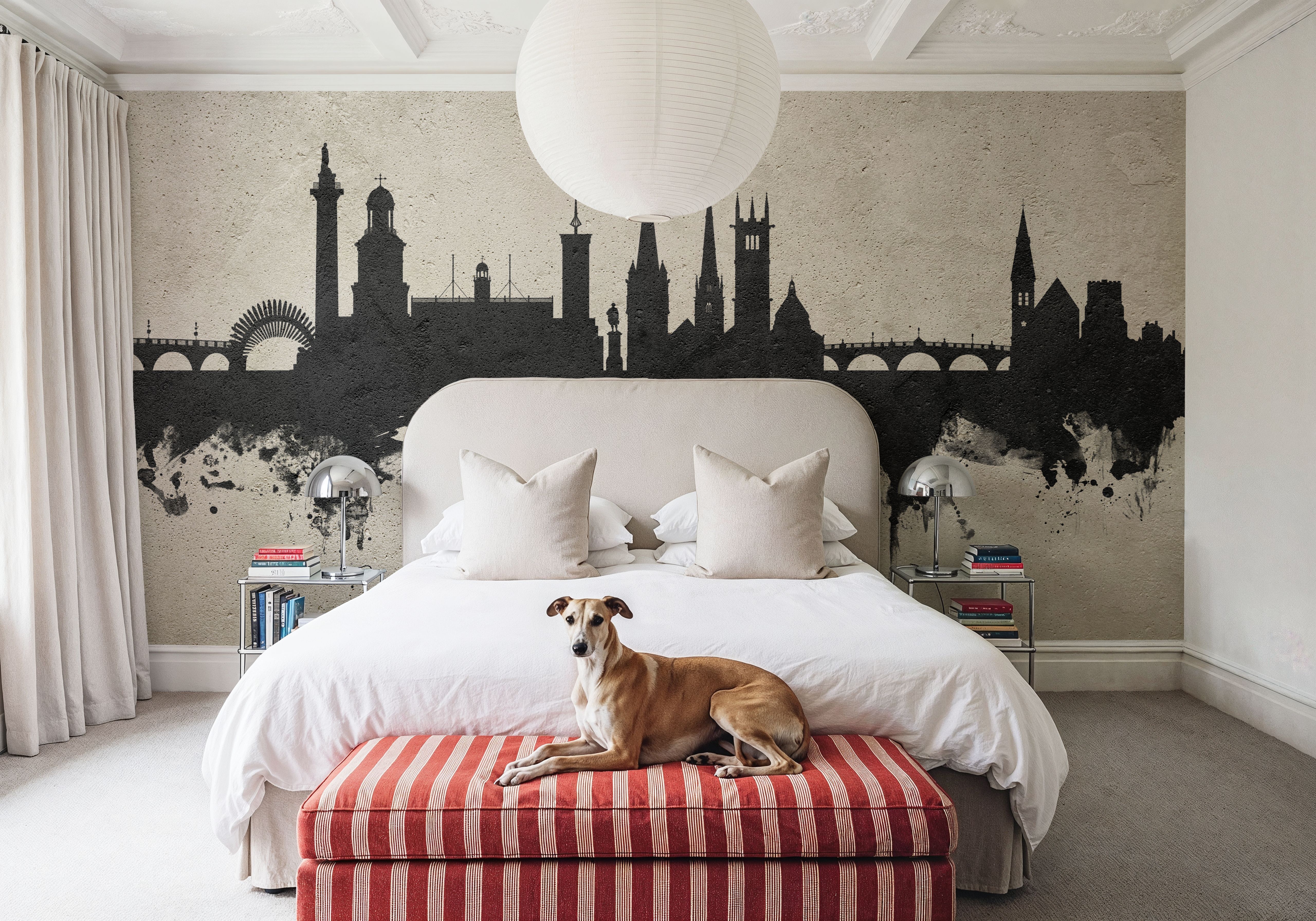 Shrewsbury England Skyline Concrete, Wallpaper