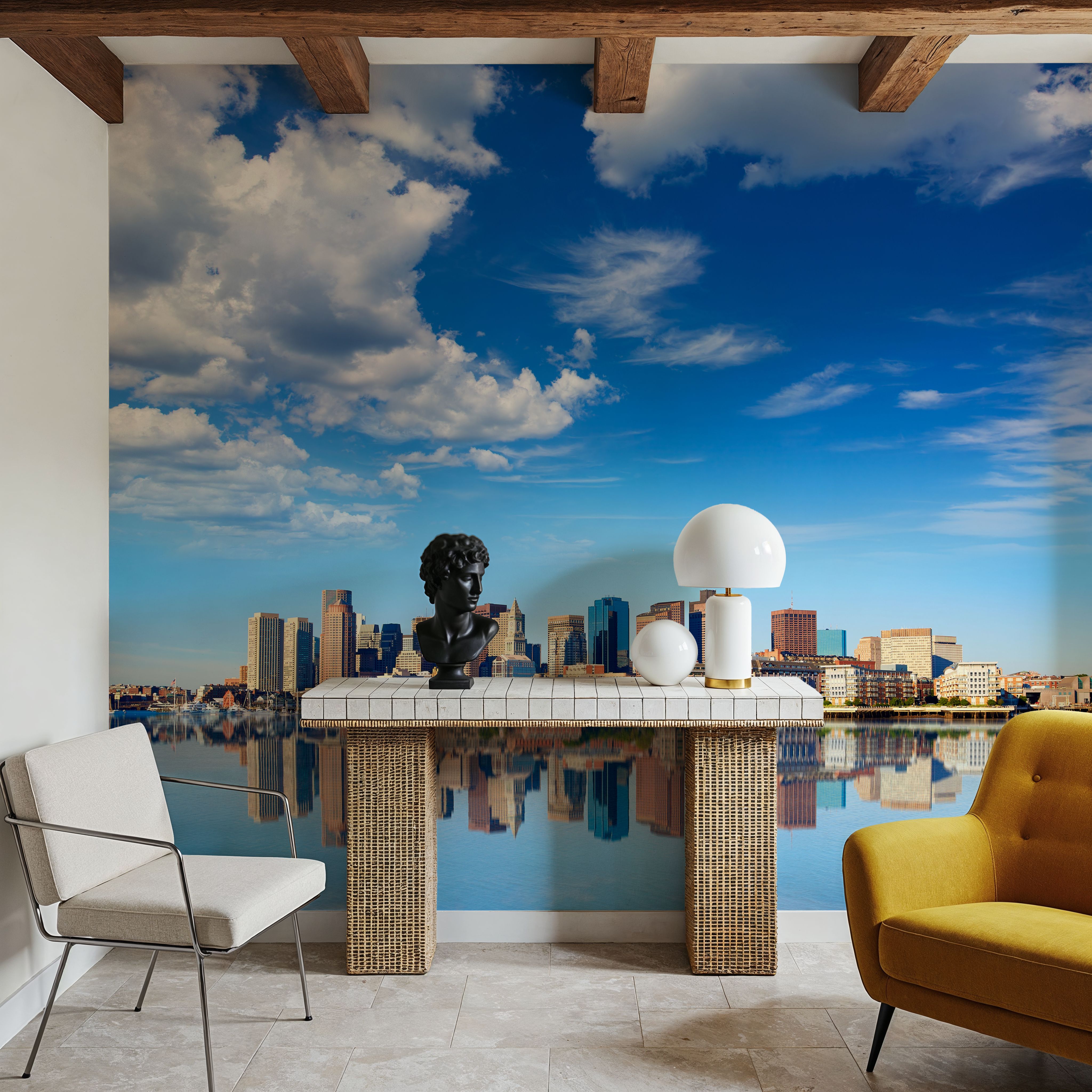 Boston Harbor Skyline