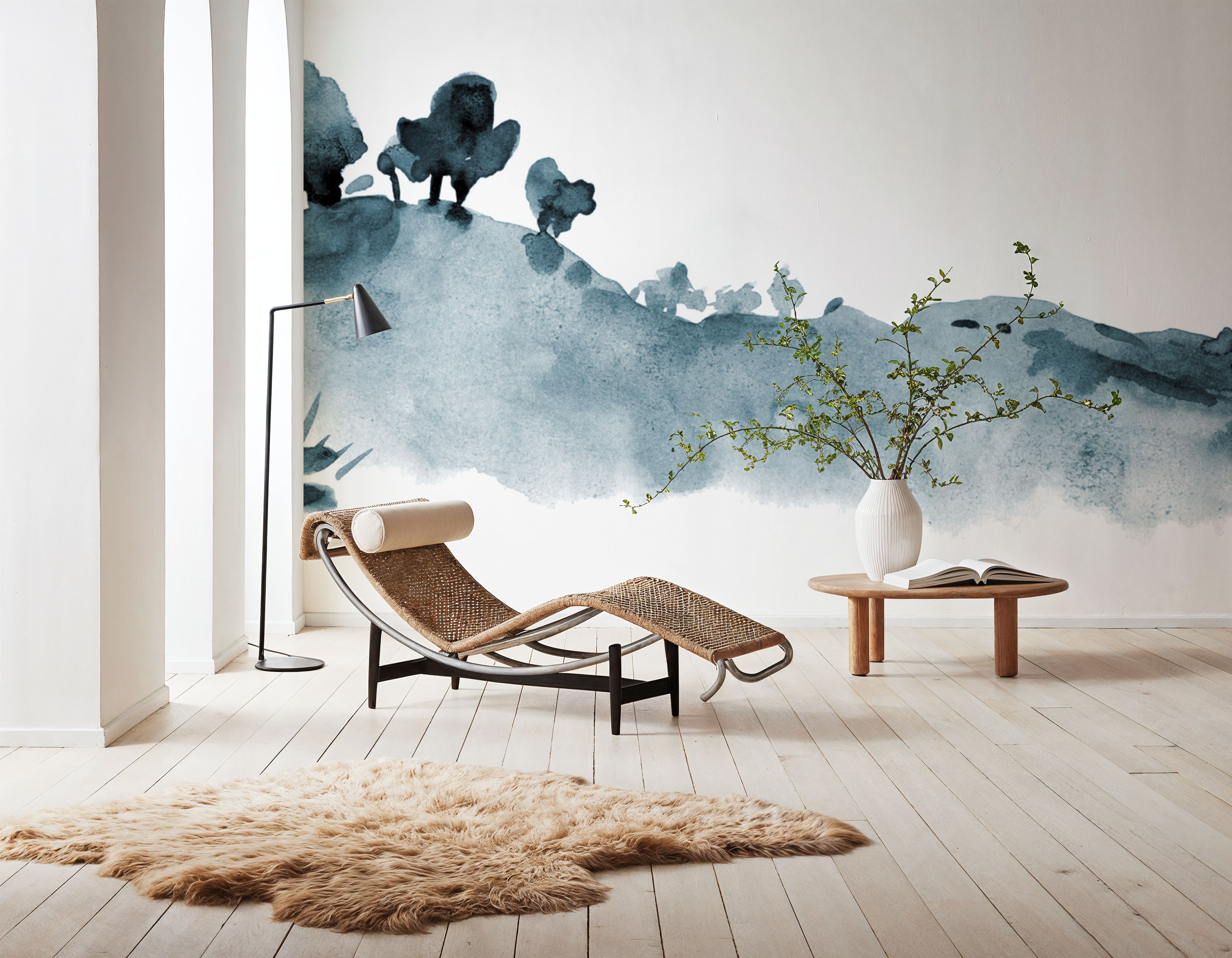 Tranquil Hillside, Dusty Blue