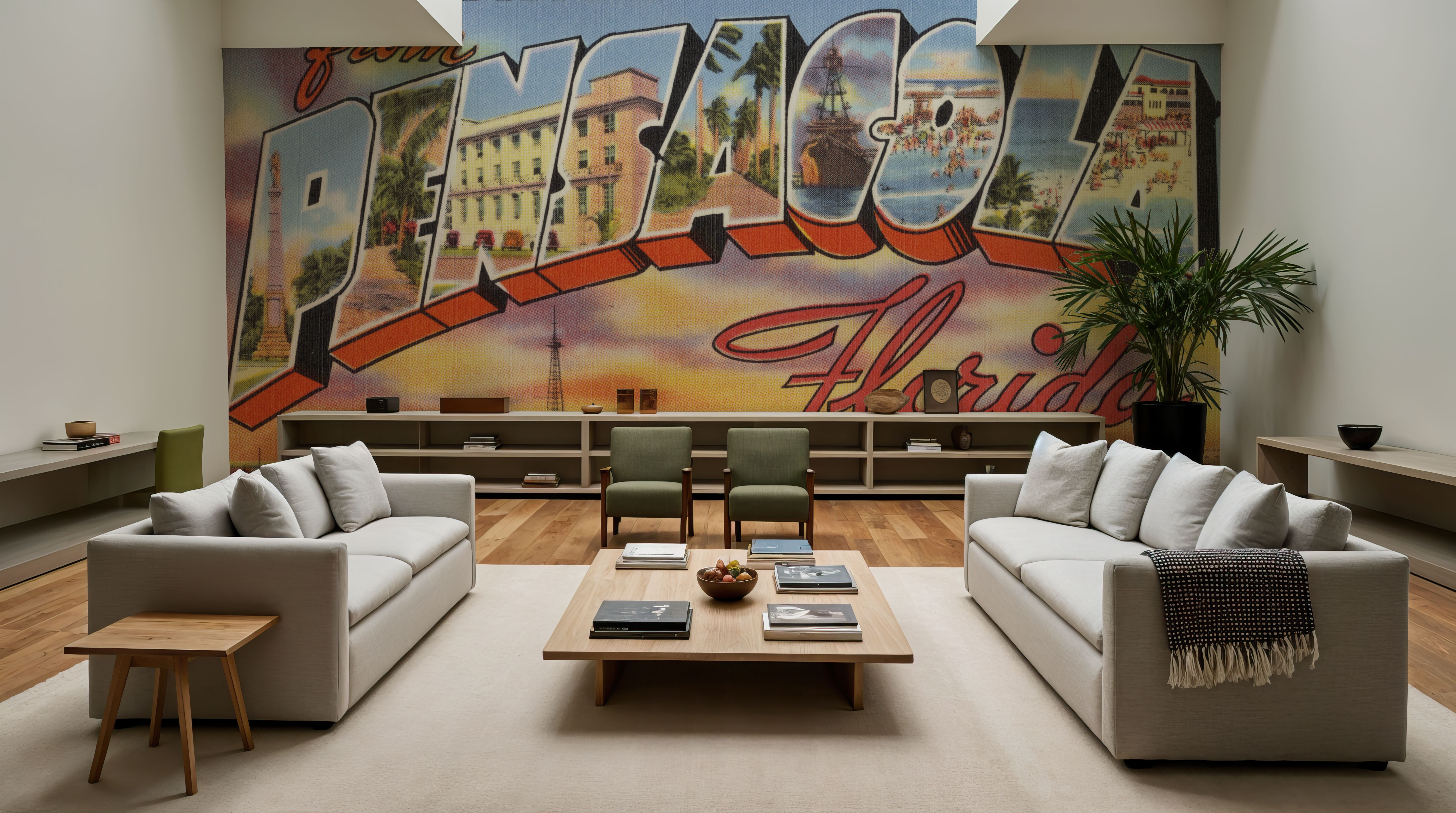 Greetings from Pensacola - Screenprint Postcard