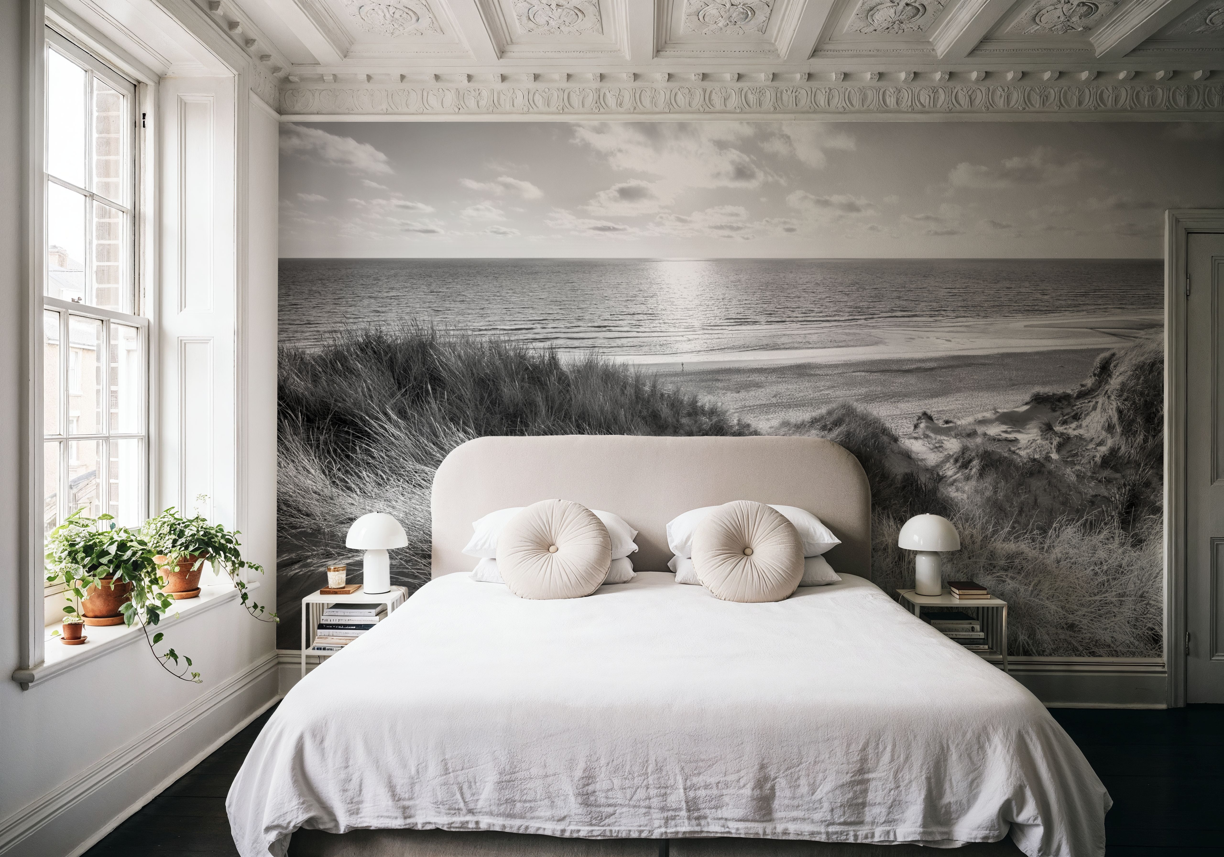 Dune Landscape, Black & White, Behang