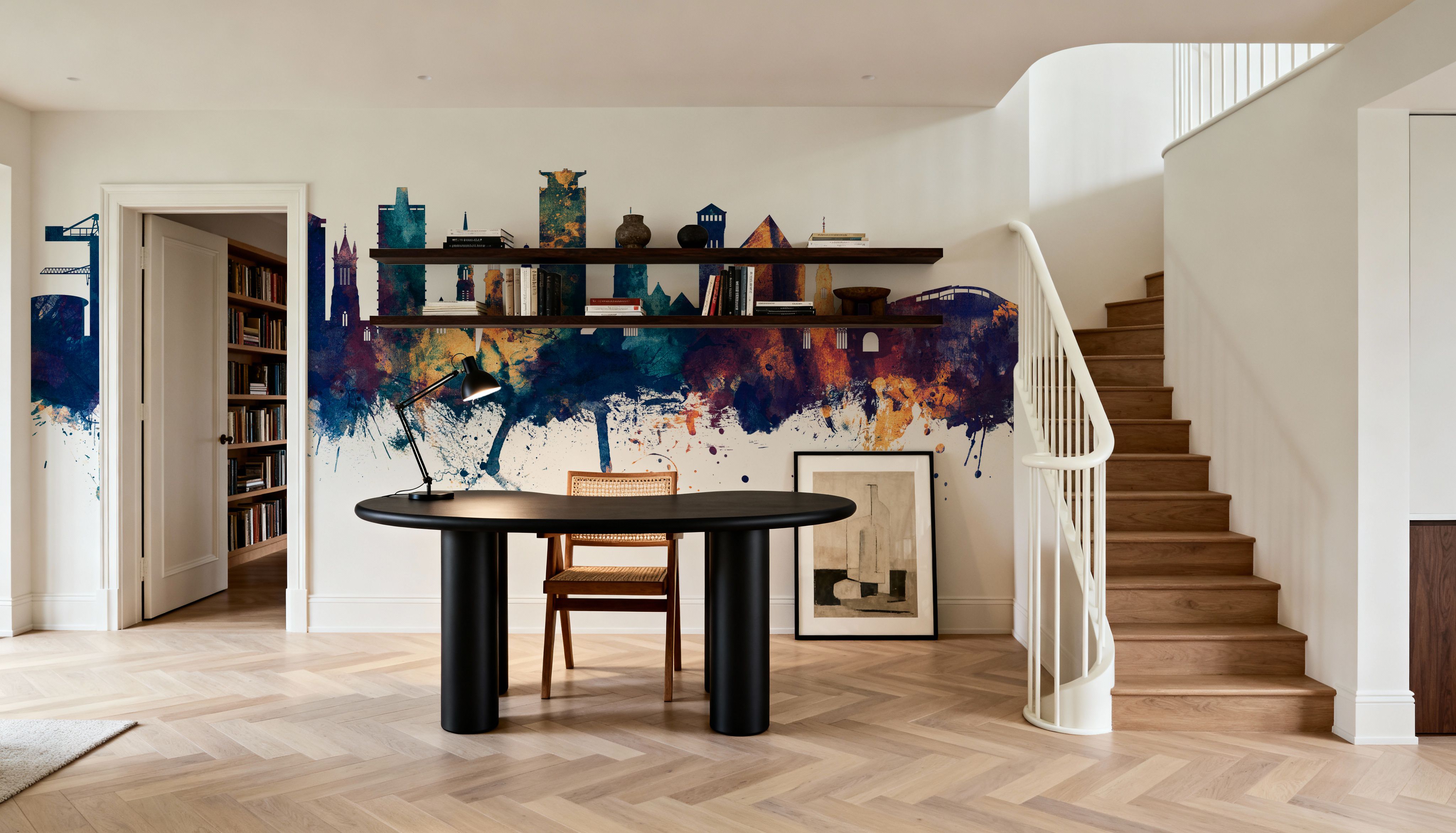 Plymouth England Skyline Blue & Bronze