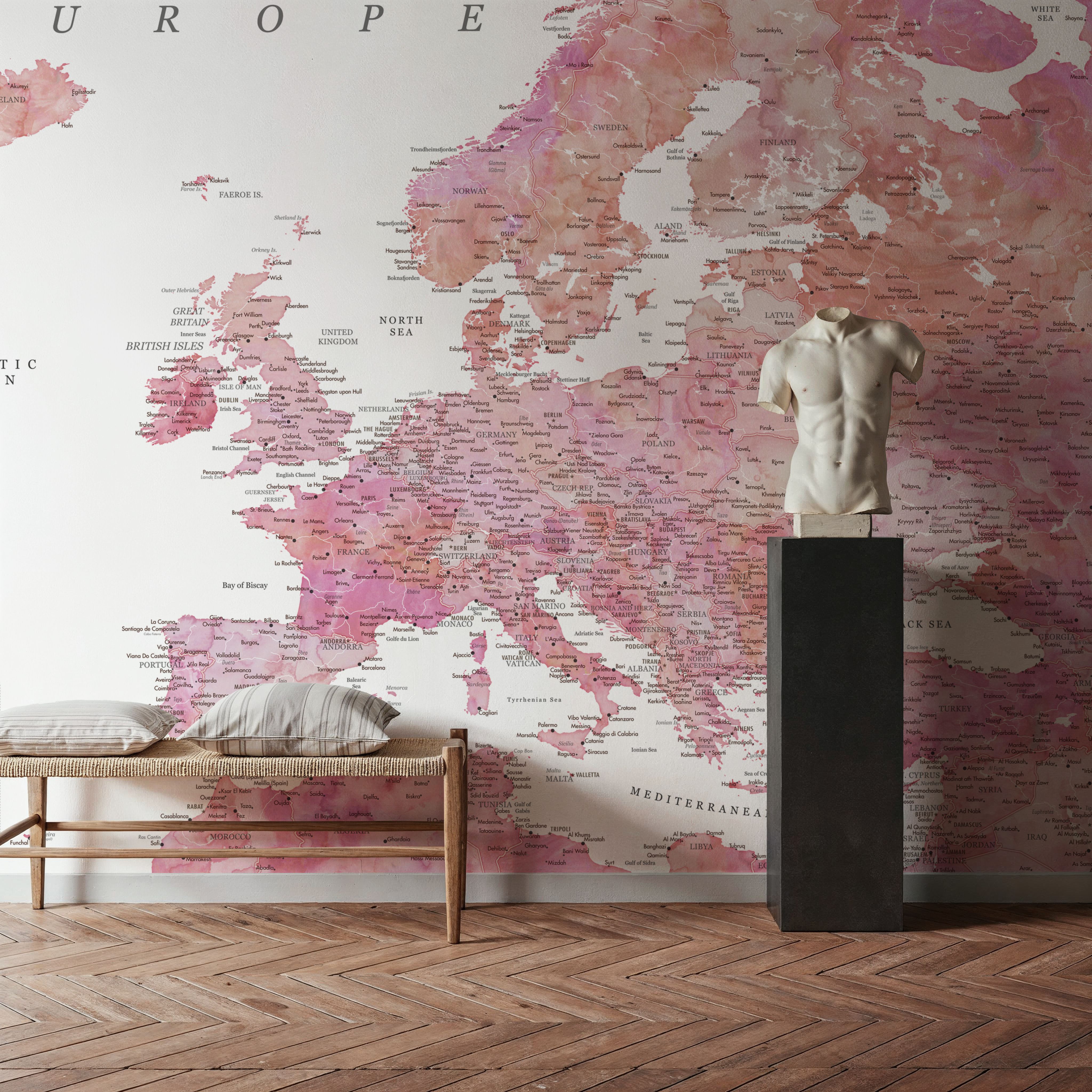 Europe Map Detailed - Tatiana