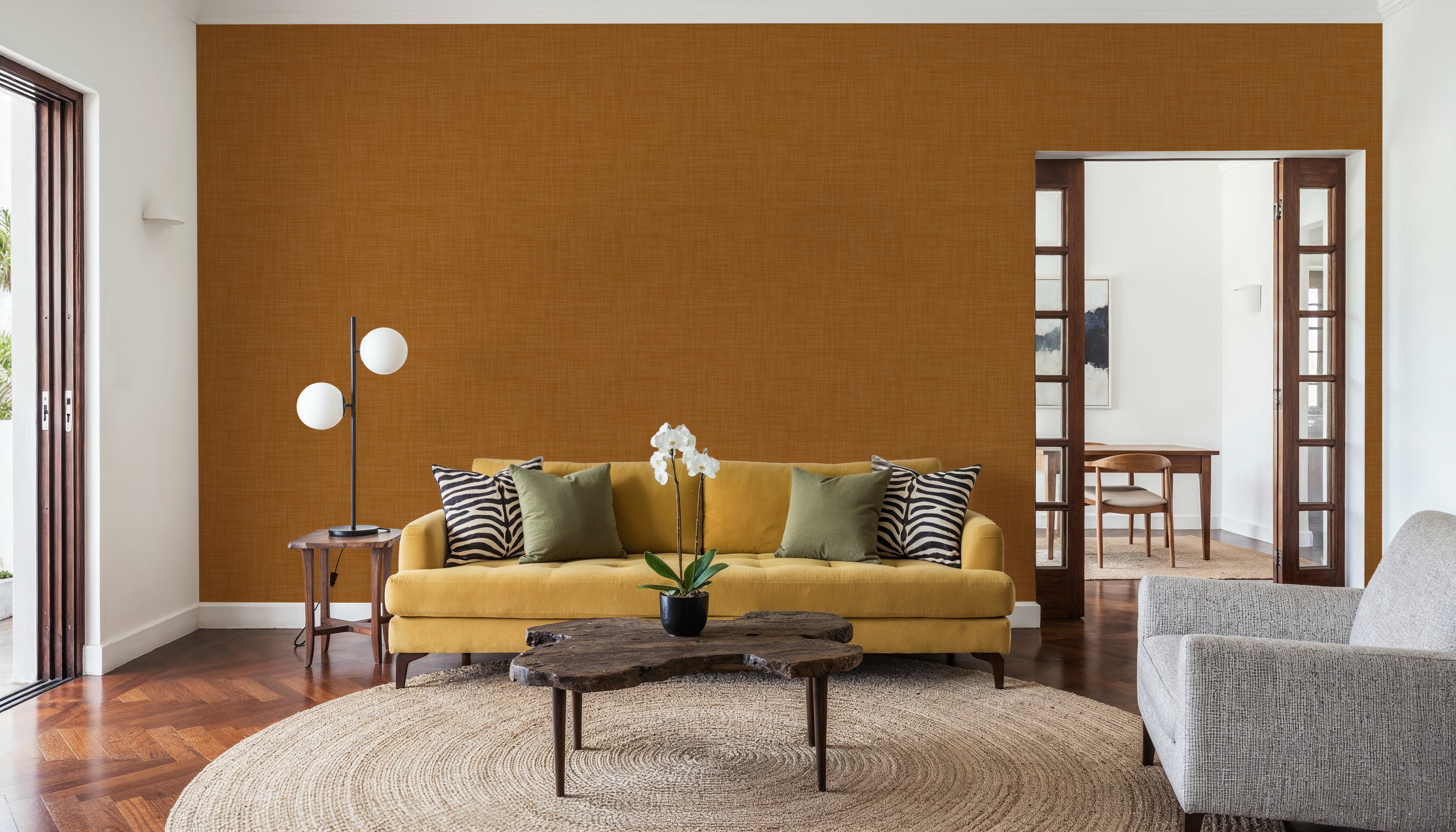 Mottled Linen Effect, Orange