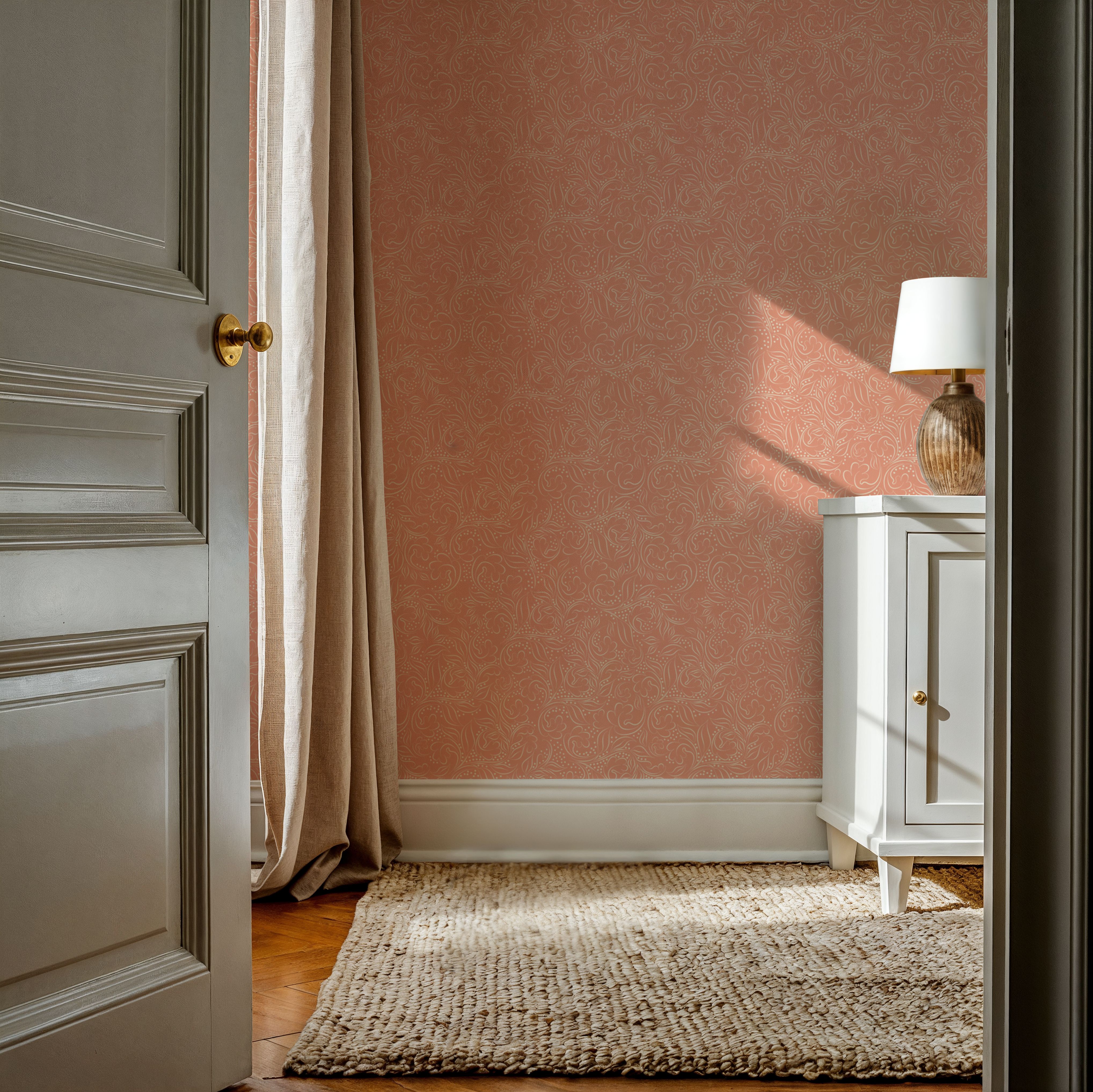 Catch the Breeze, Coral, Wallpaper