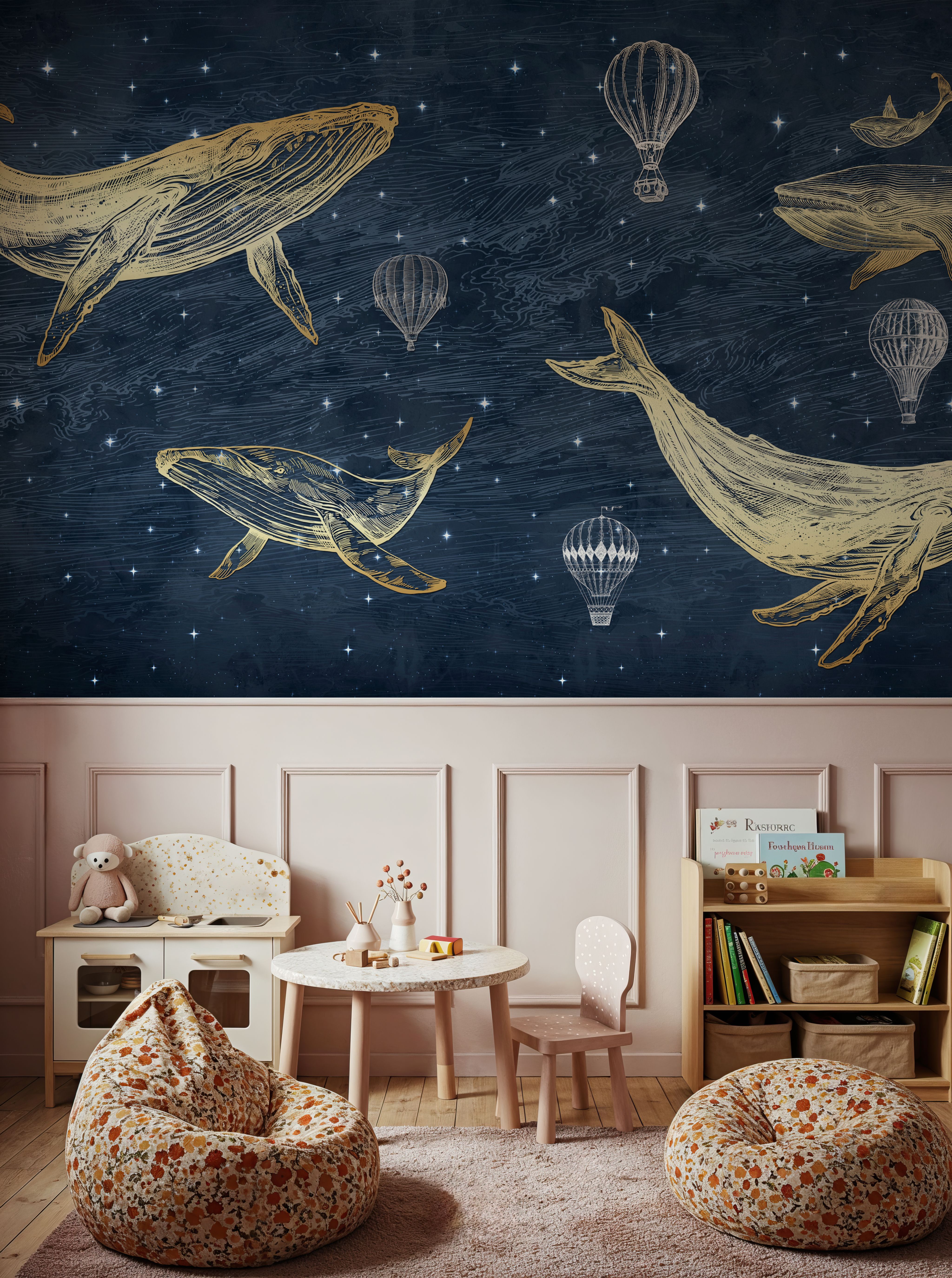 Whales in The Sky with Balloons, Midnight