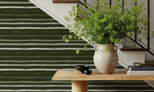 Green Stripes Dark