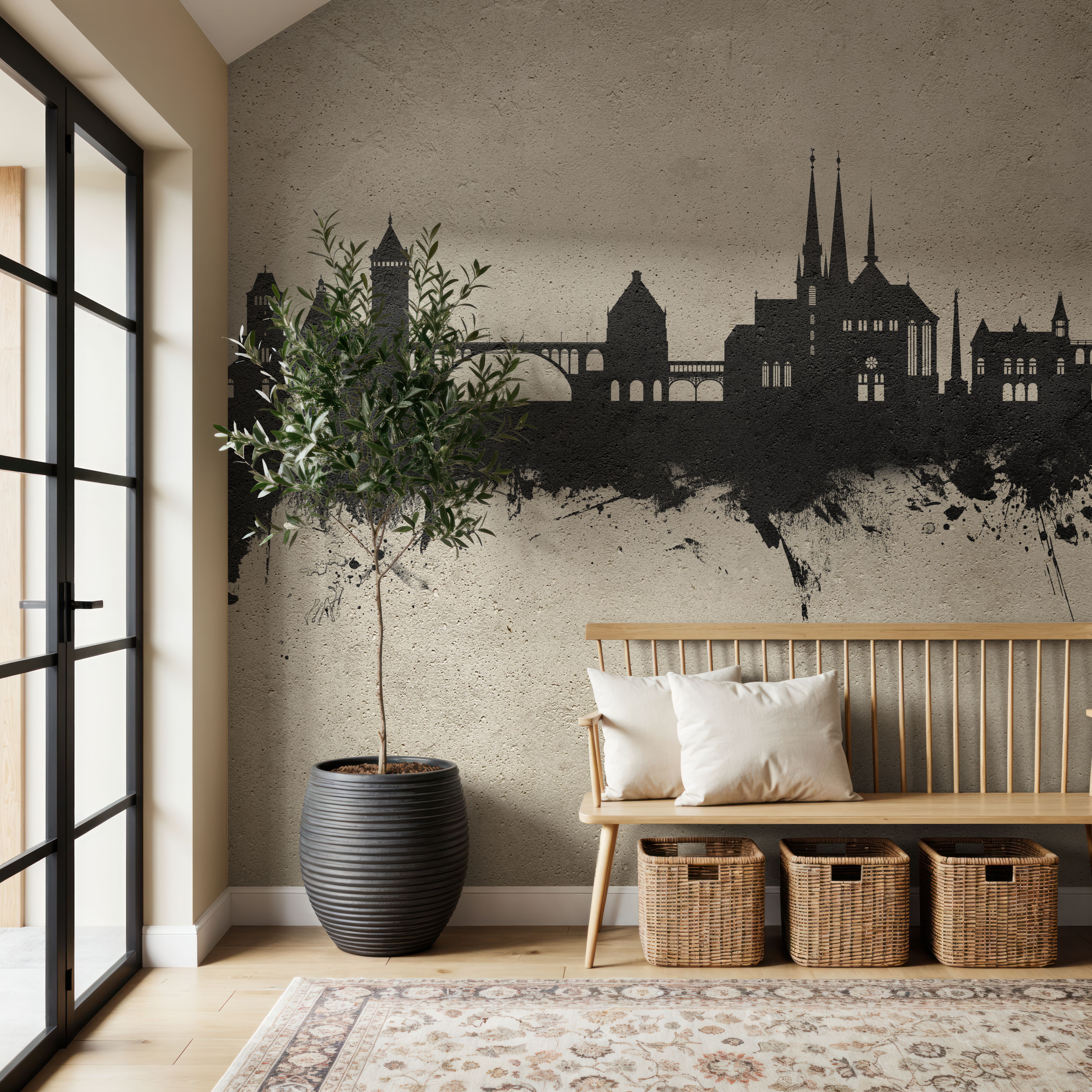 Luxembourg City Skyline Concrete