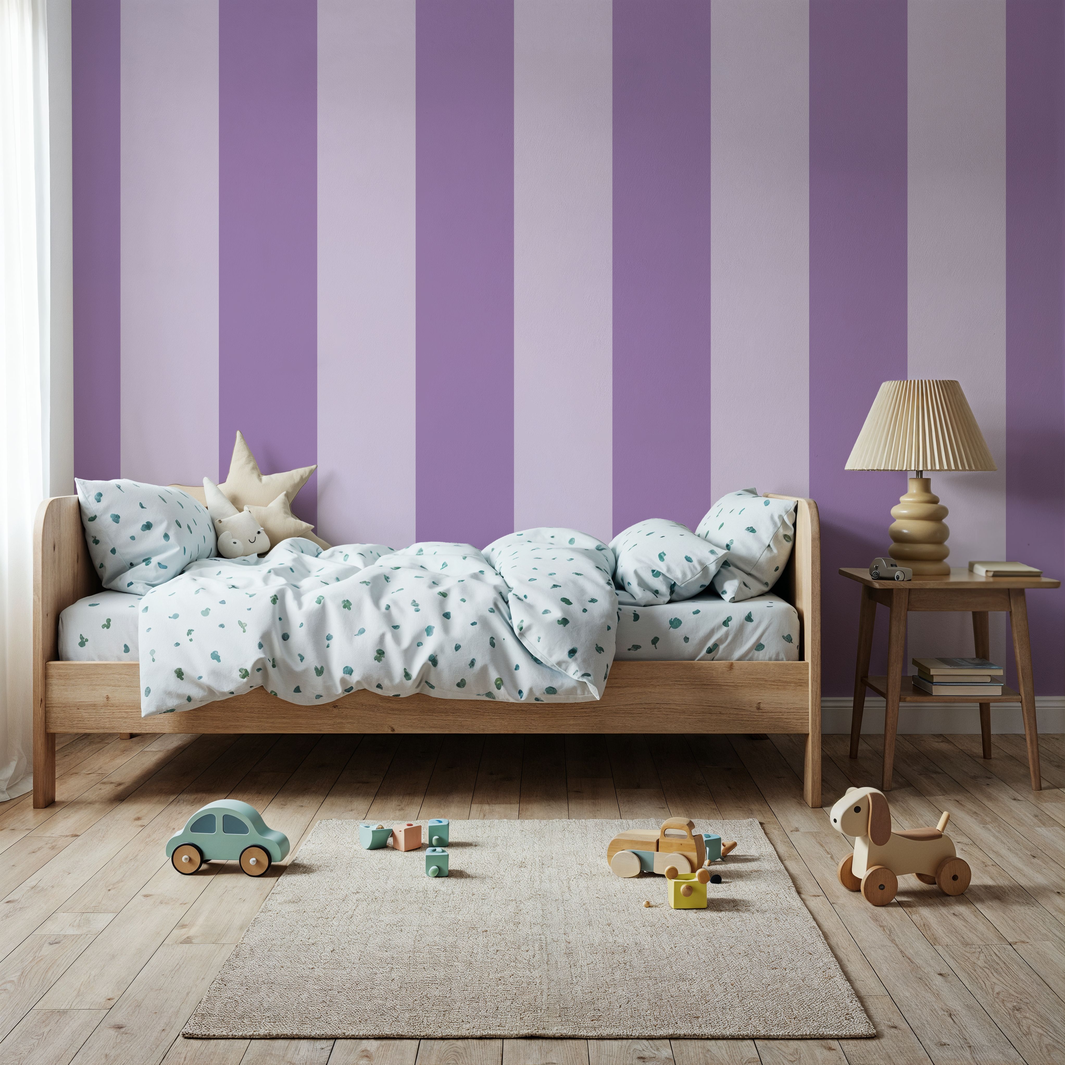 Circus Stripes, Purple on Purple