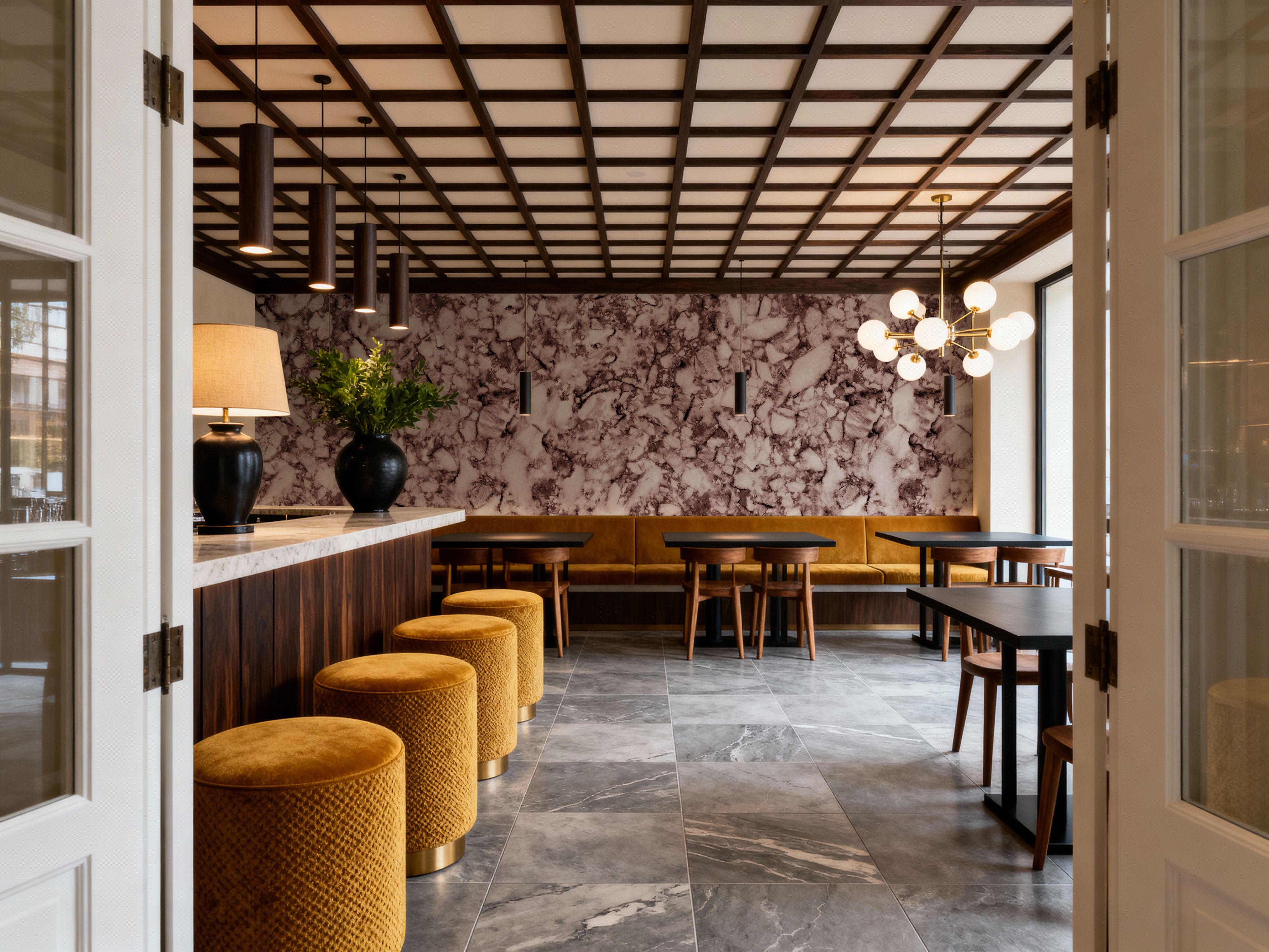 Statement Marble, Reddish Brown