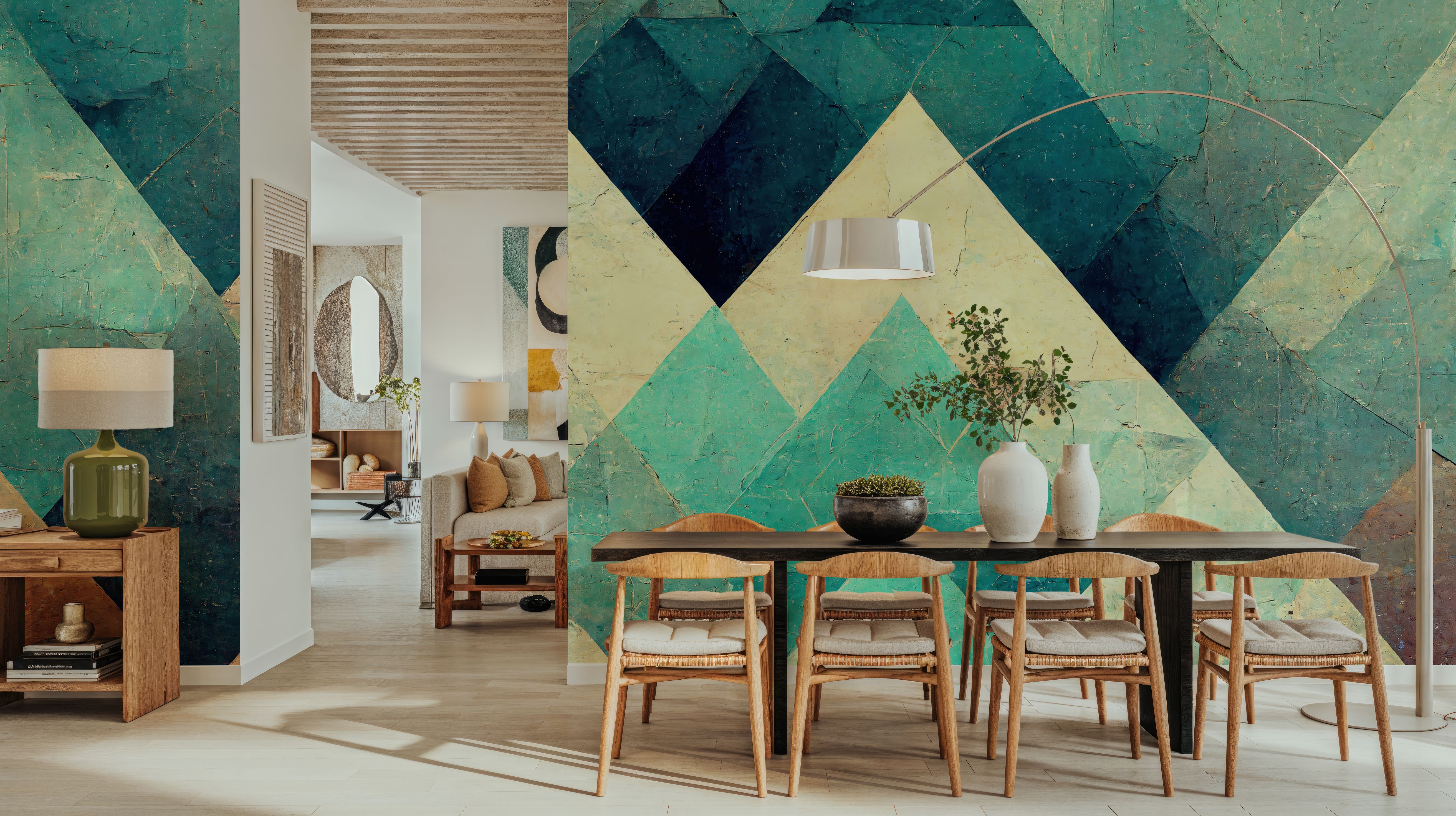 Reduced Mountains Turquoise