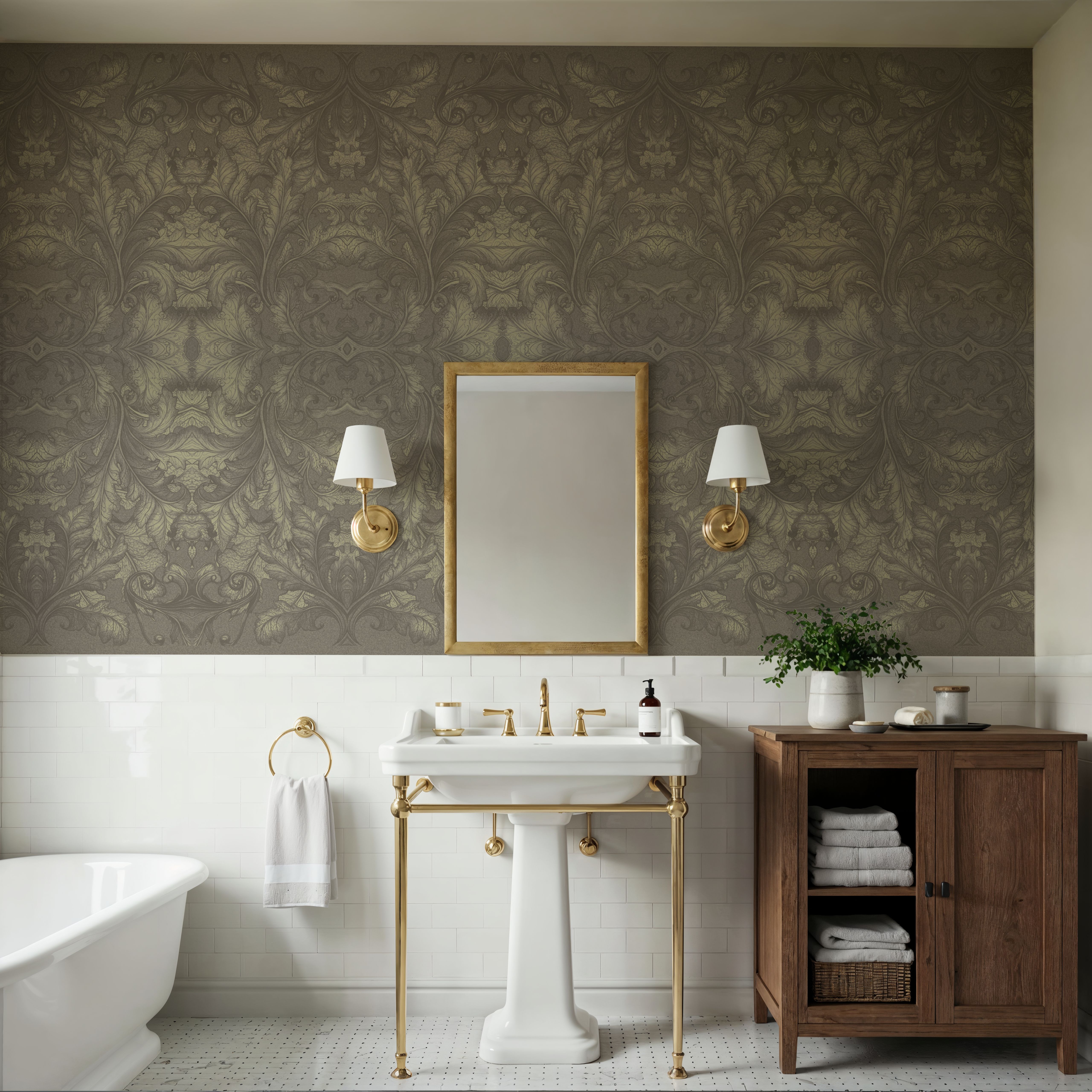 Royal Hall Gray, Wallpaper