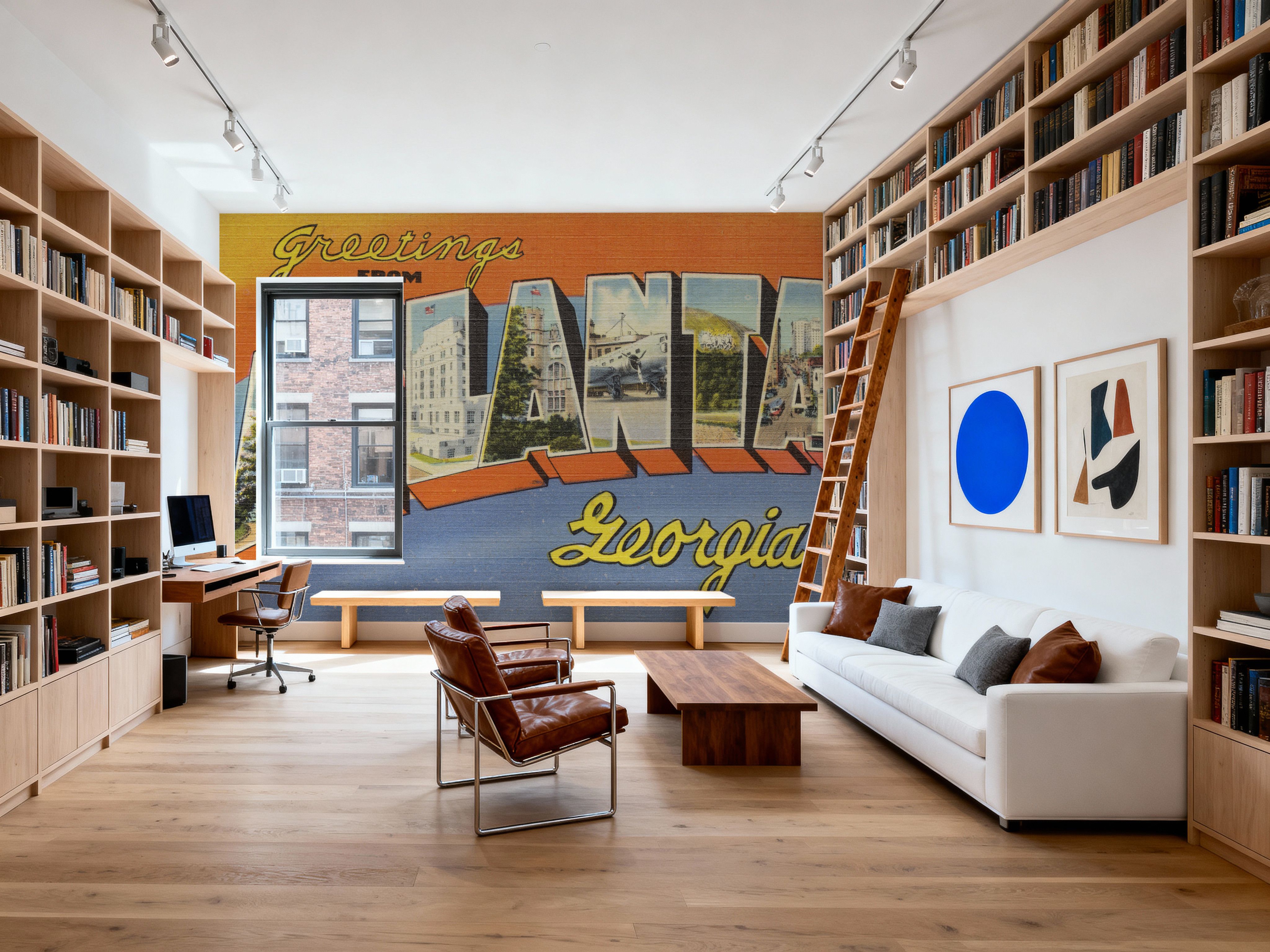 Greetings from Atlanta - Screenprint Postcard