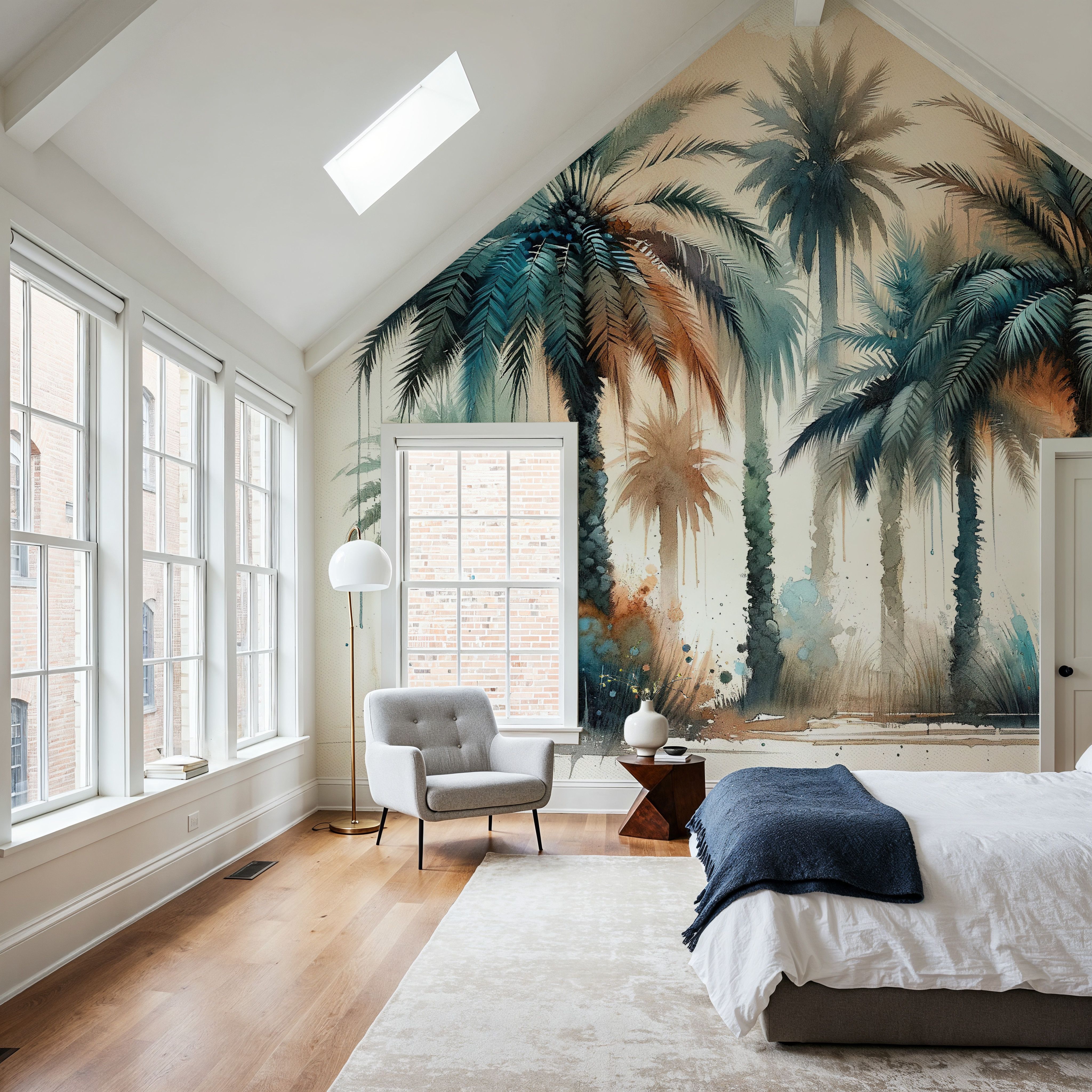 Palm Grove Watercolor