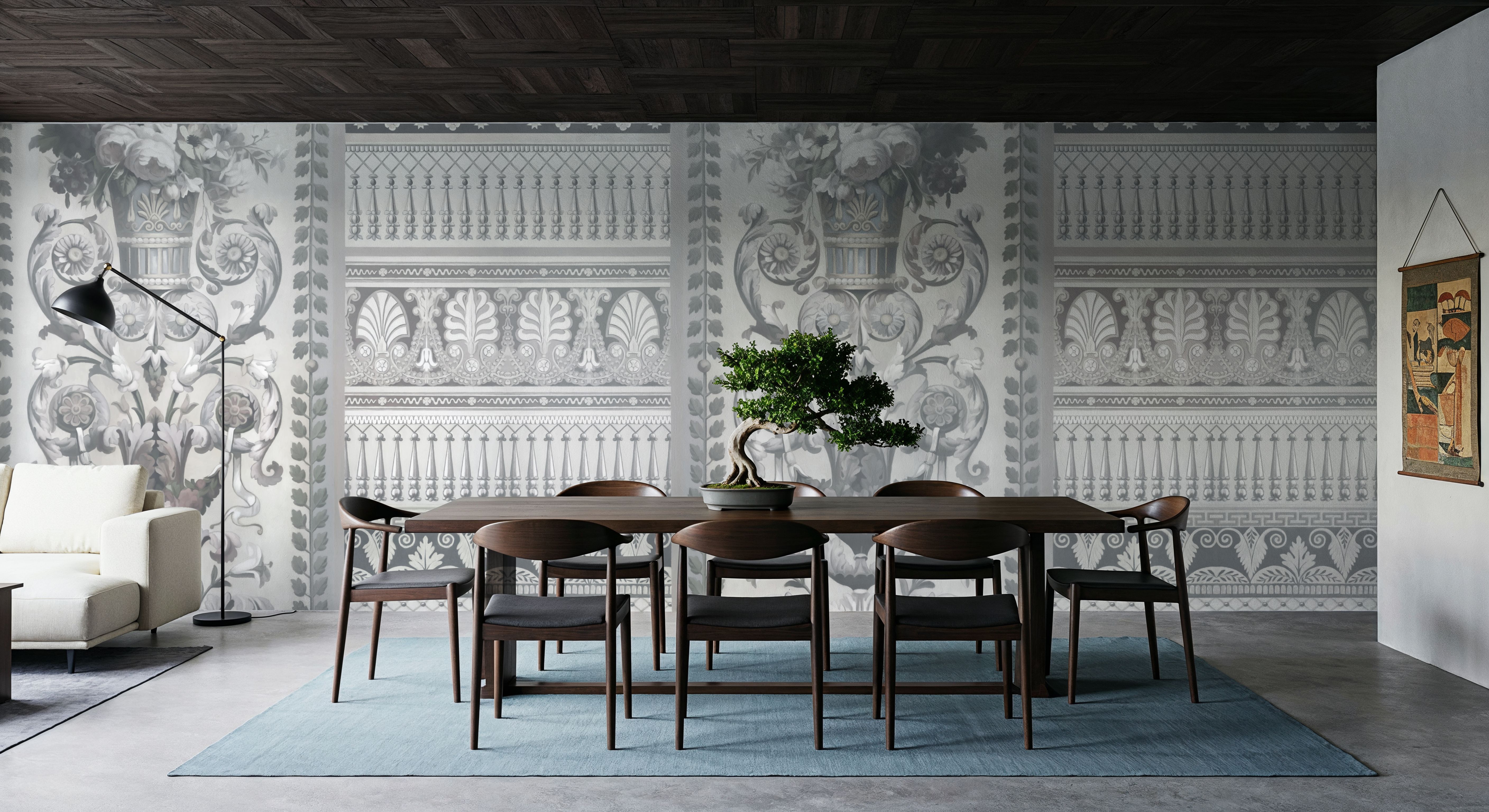 Flower Mountain, Gray, Wallpaper