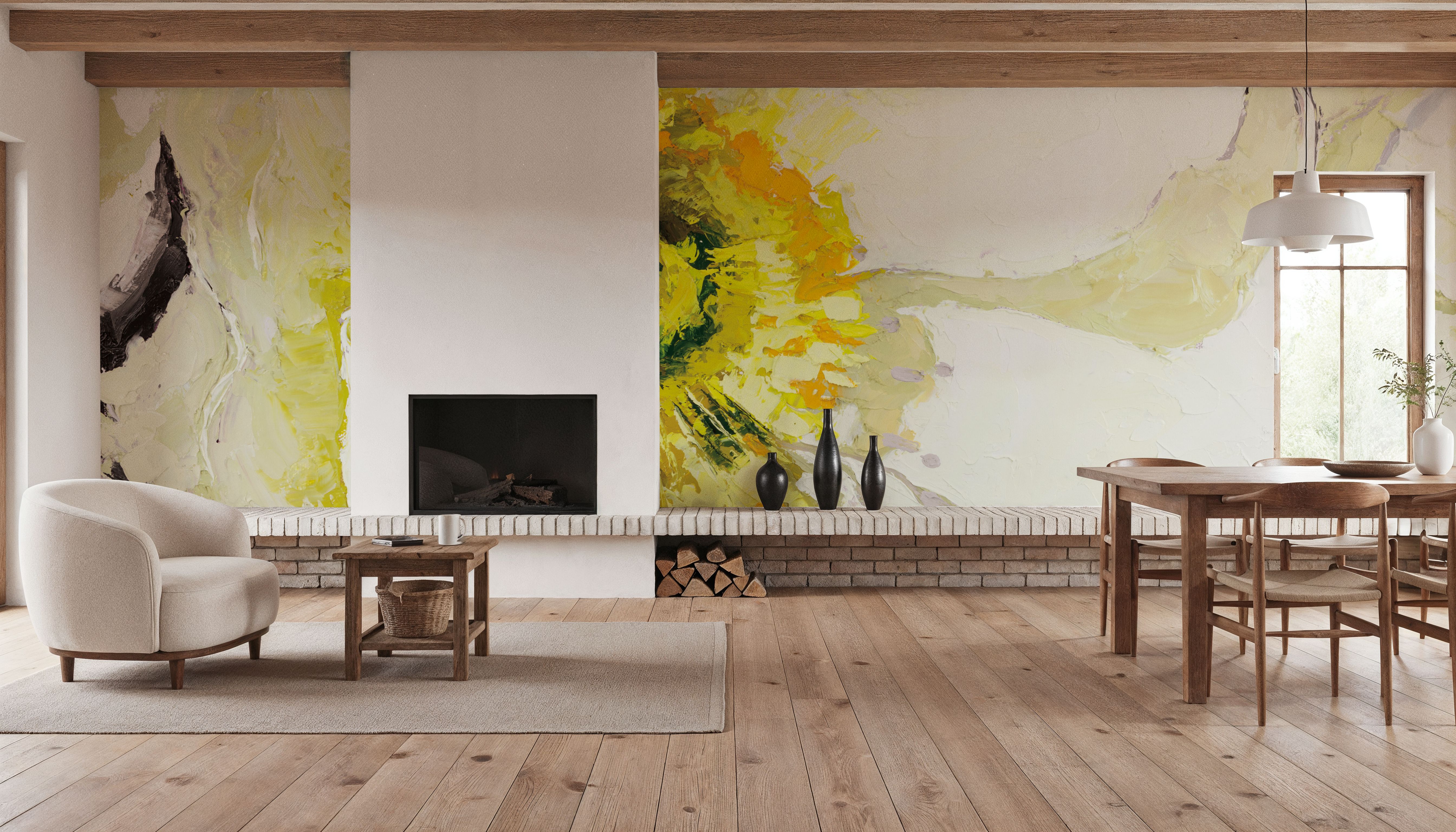 White Poppies Up Close Neutral